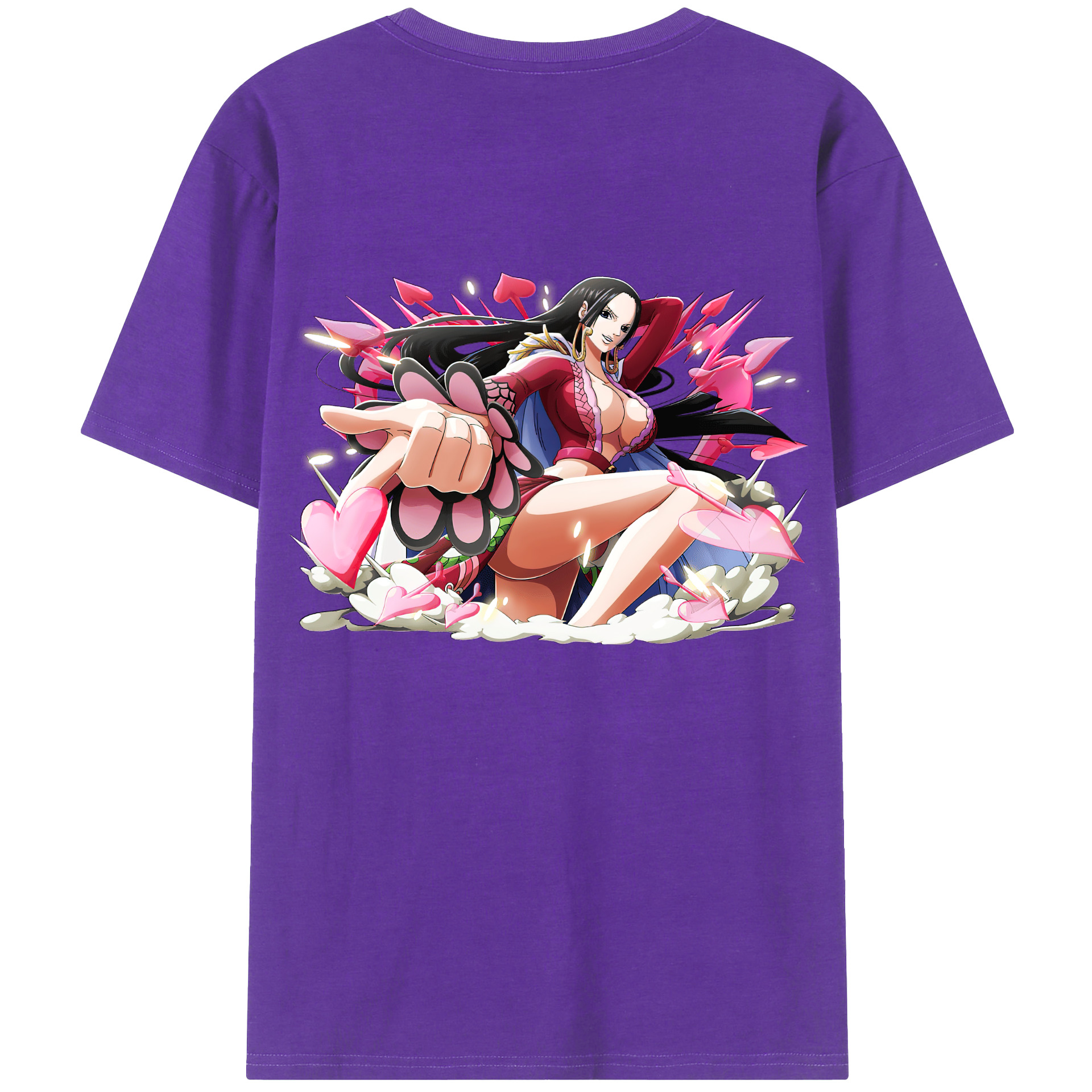 ワンピース ボア・ハンコック ONE PIECE Boa·Hancock 綿100％半袖Tシャツ（背面プリント）