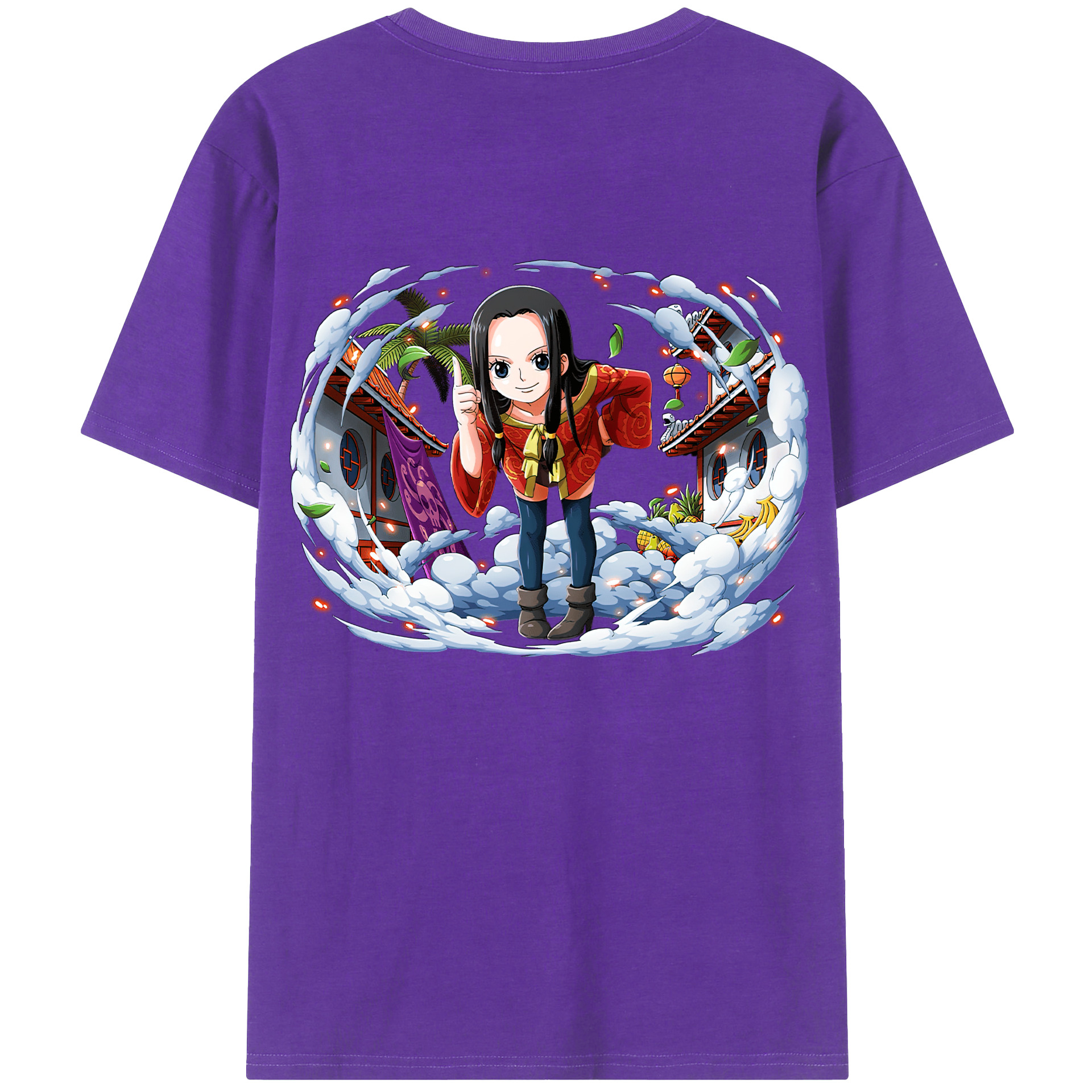 ワンピース ボア・ハンコック ONE PIECE Boa·Hancock 綿100％半袖Tシャツ（背面プリント）