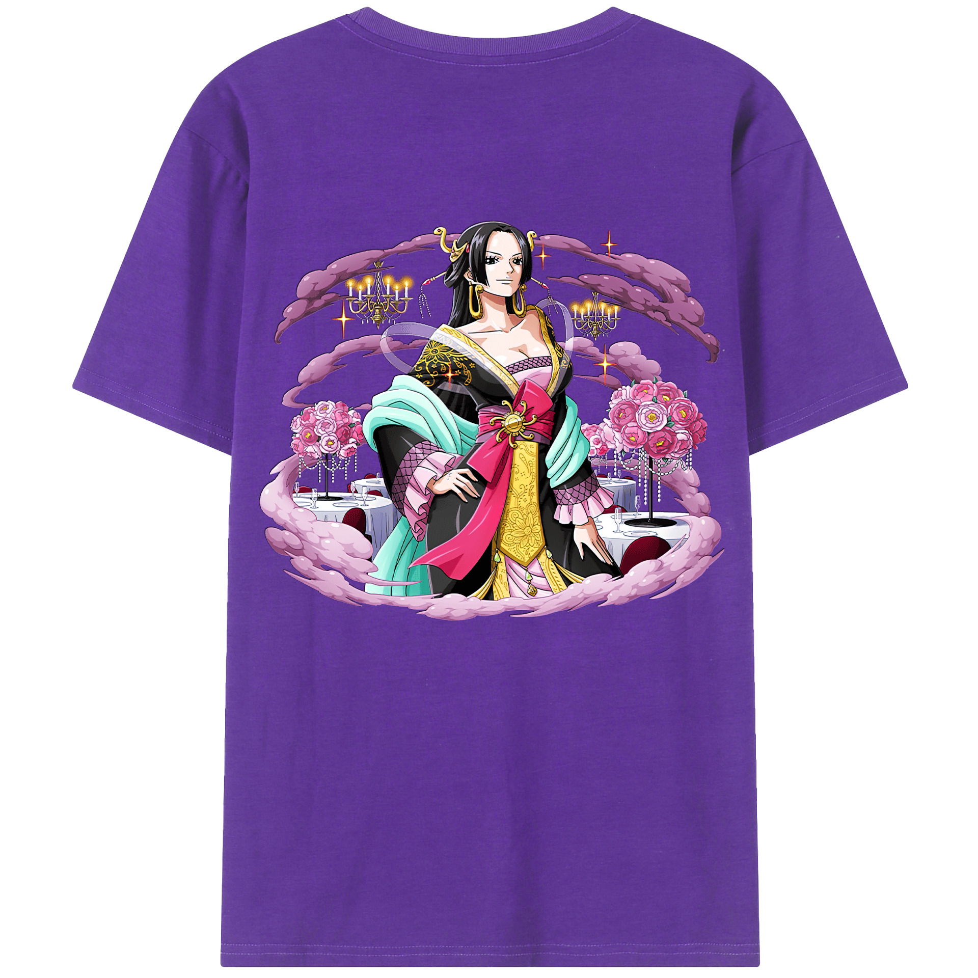 ワンピース ボア・ハンコック ONE PIECE Boa·Hancock 綿100％半袖Tシャツ（背面プリント）
