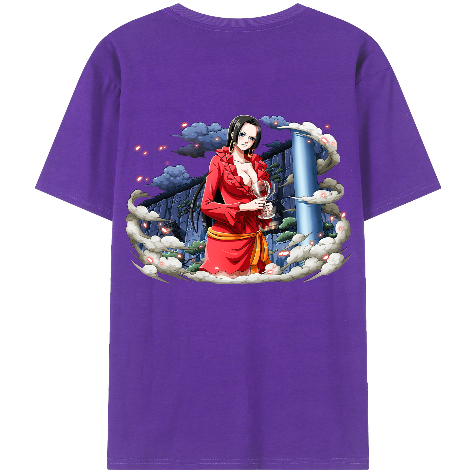 ワンピース ボア・ハンコック ONE PIECE Boa·Hancock 綿100％半袖Tシャツ（背面プリント）