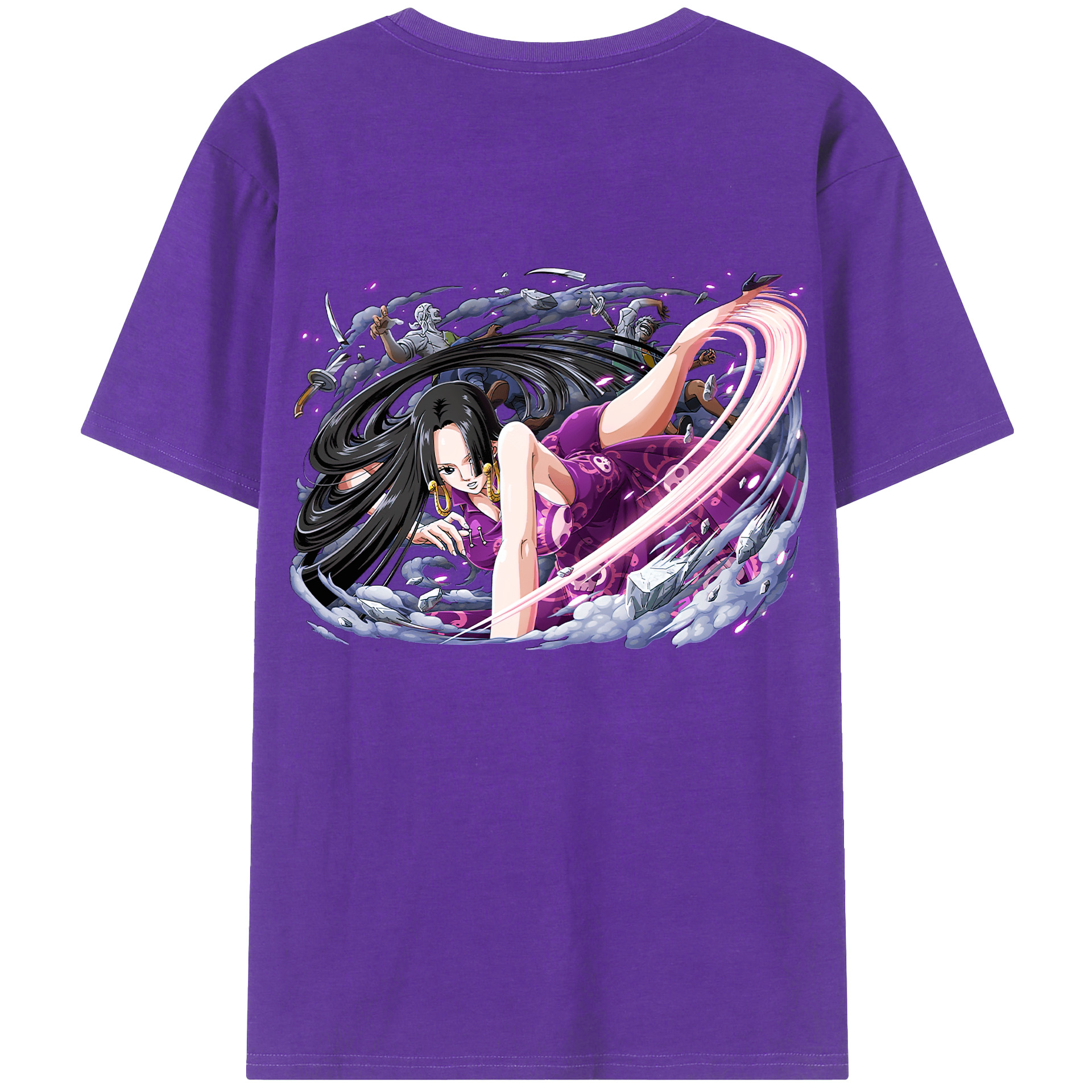 ワンピース ボア・ハンコック ONE PIECE Boa·Hancock 綿100％半袖Tシャツ（背面プリント）
