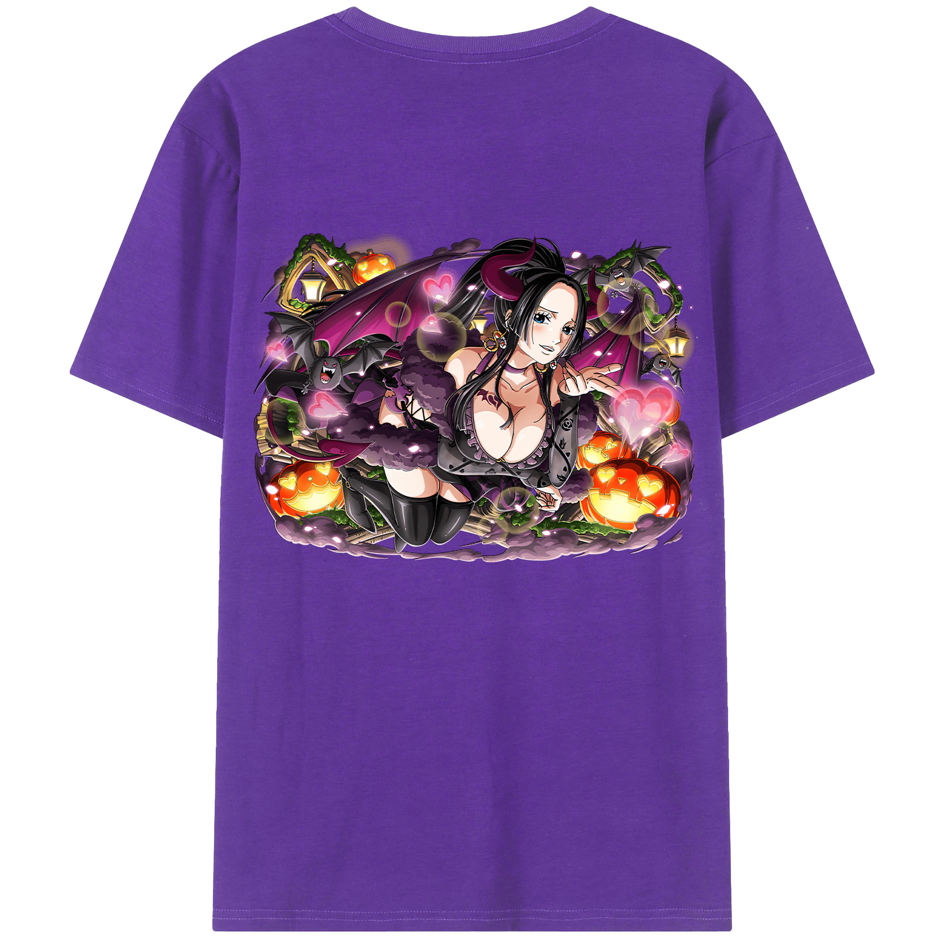 ワンピース ボア・ハンコック ONE PIECE Boa·Hancock 綿100％半袖Tシャツ（背面プリント）