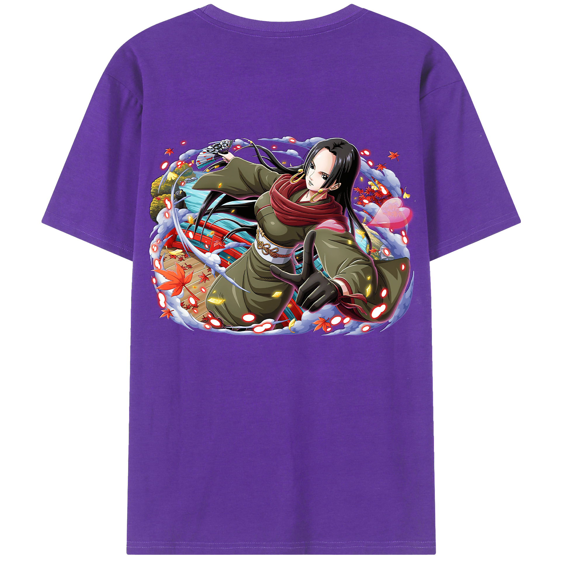 ワンピース ボア・ハンコック ONE PIECE Boa·Hancock 綿100％半袖Tシャツ（背面プリント）
