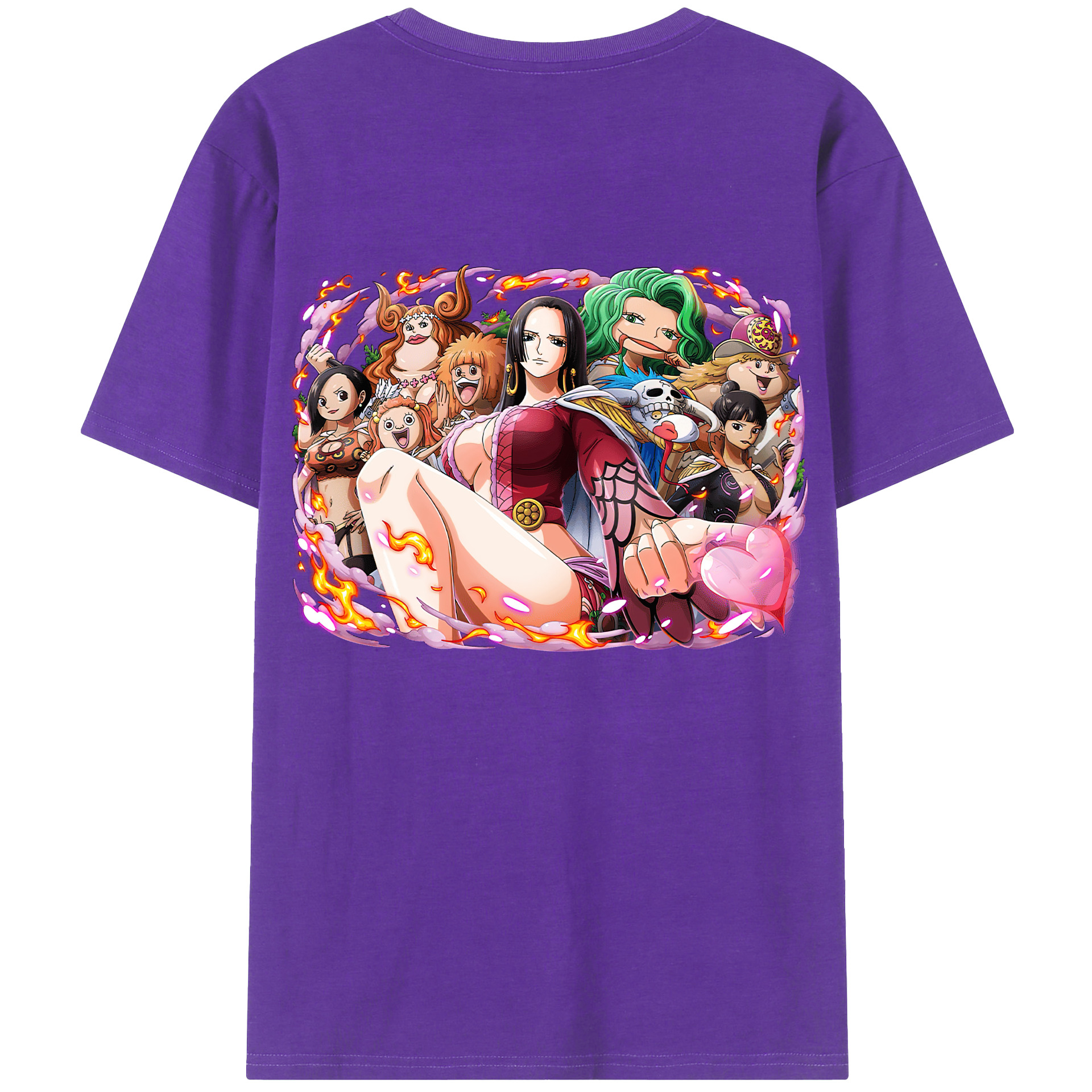 ワンピース ボア・ハンコック ONE PIECE Boa·Hancock 綿100％半袖Tシャツ（背面プリント）
