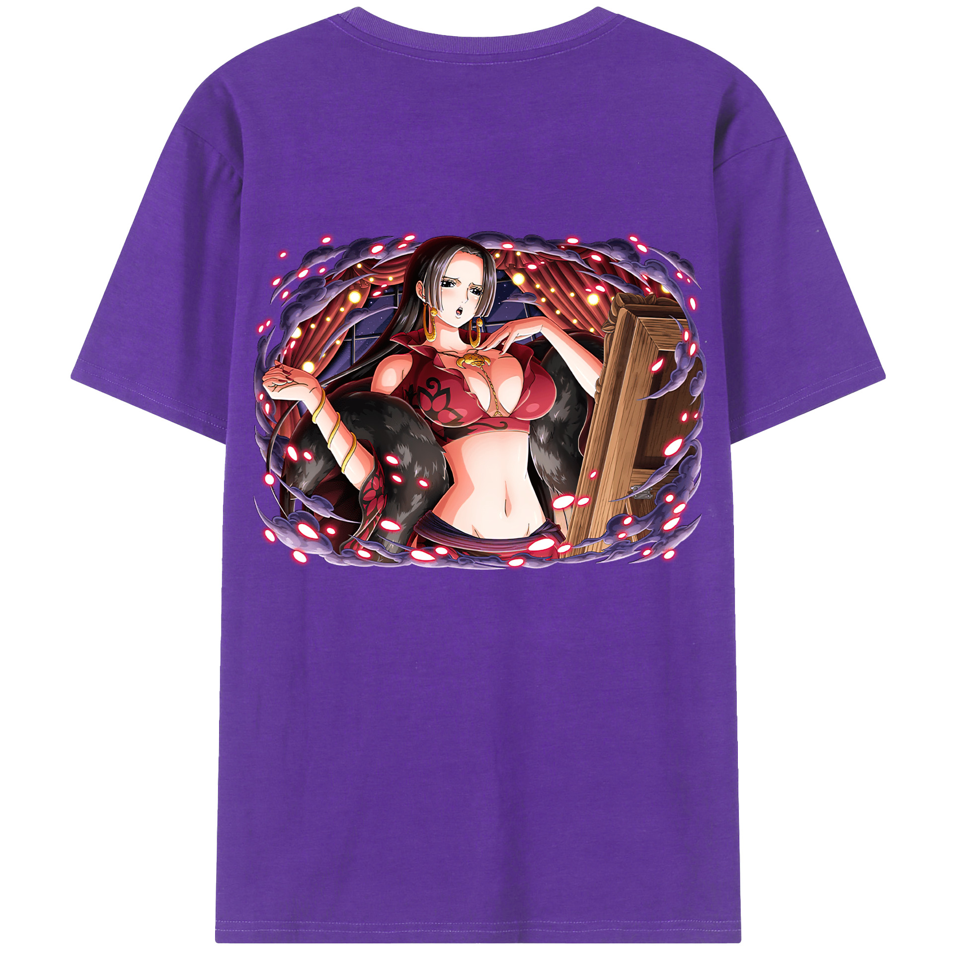 ワンピース ボア・ハンコック ONE PIECE Boa·Hancock 綿100％半袖Tシャツ（背面プリント）