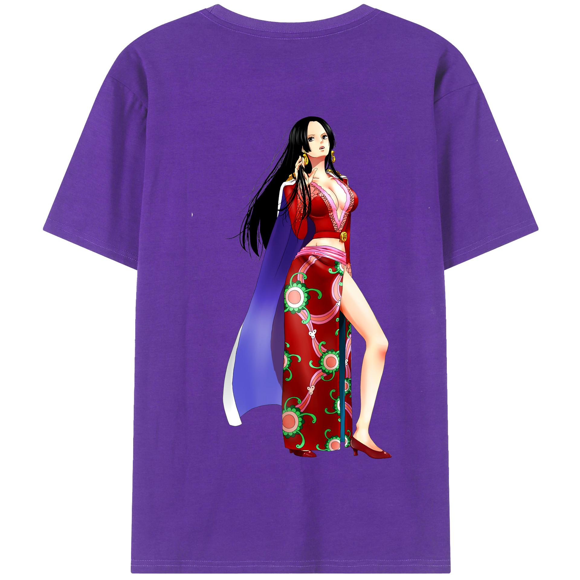 ワンピース ボア・ハンコック ONE PIECE Boa·Hancock 綿100％半袖Tシャツ（背面プリント）