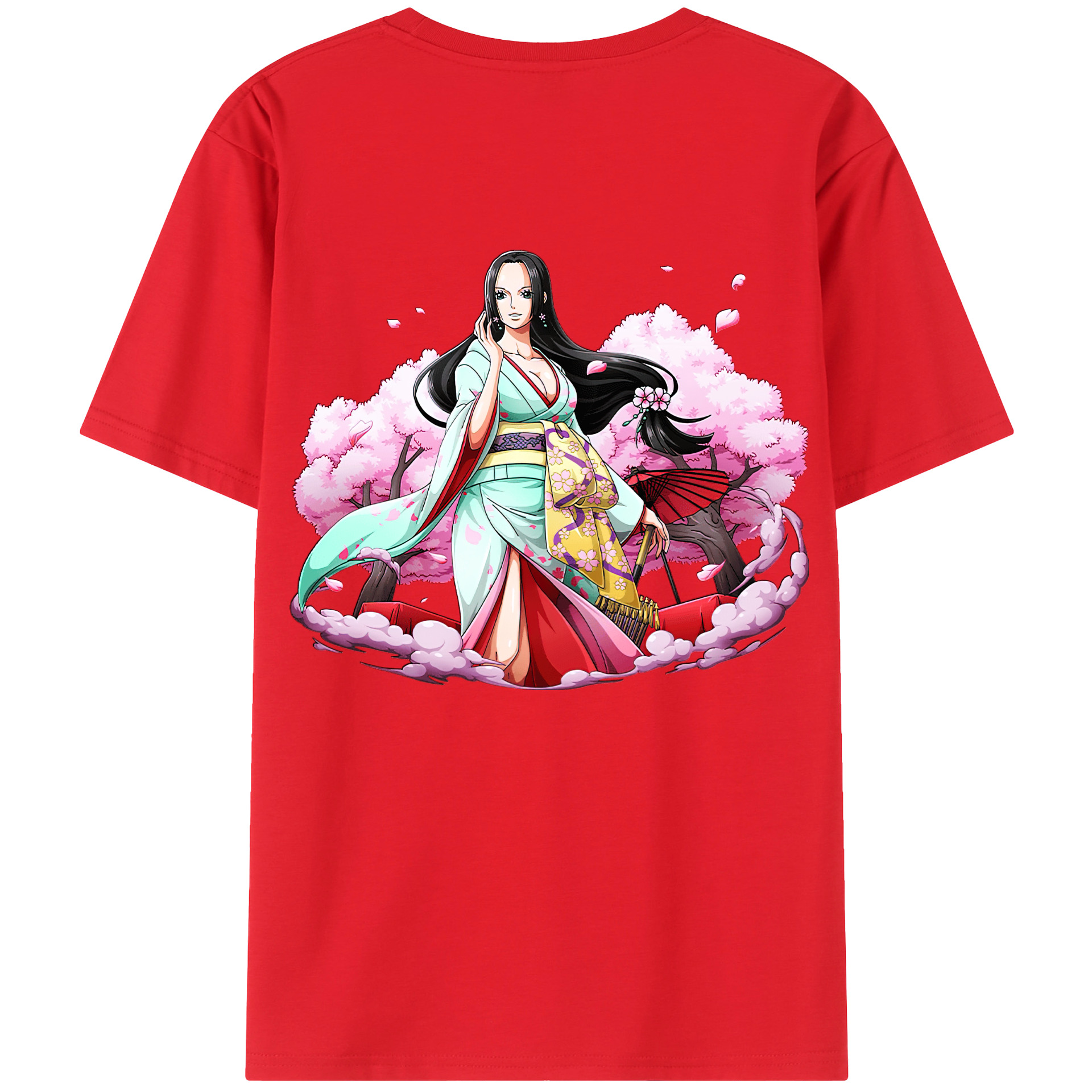ワンピース ボア・ハンコック ONE PIECE Boa·Hancock 綿100％半袖Tシャツ（背面プリント）
