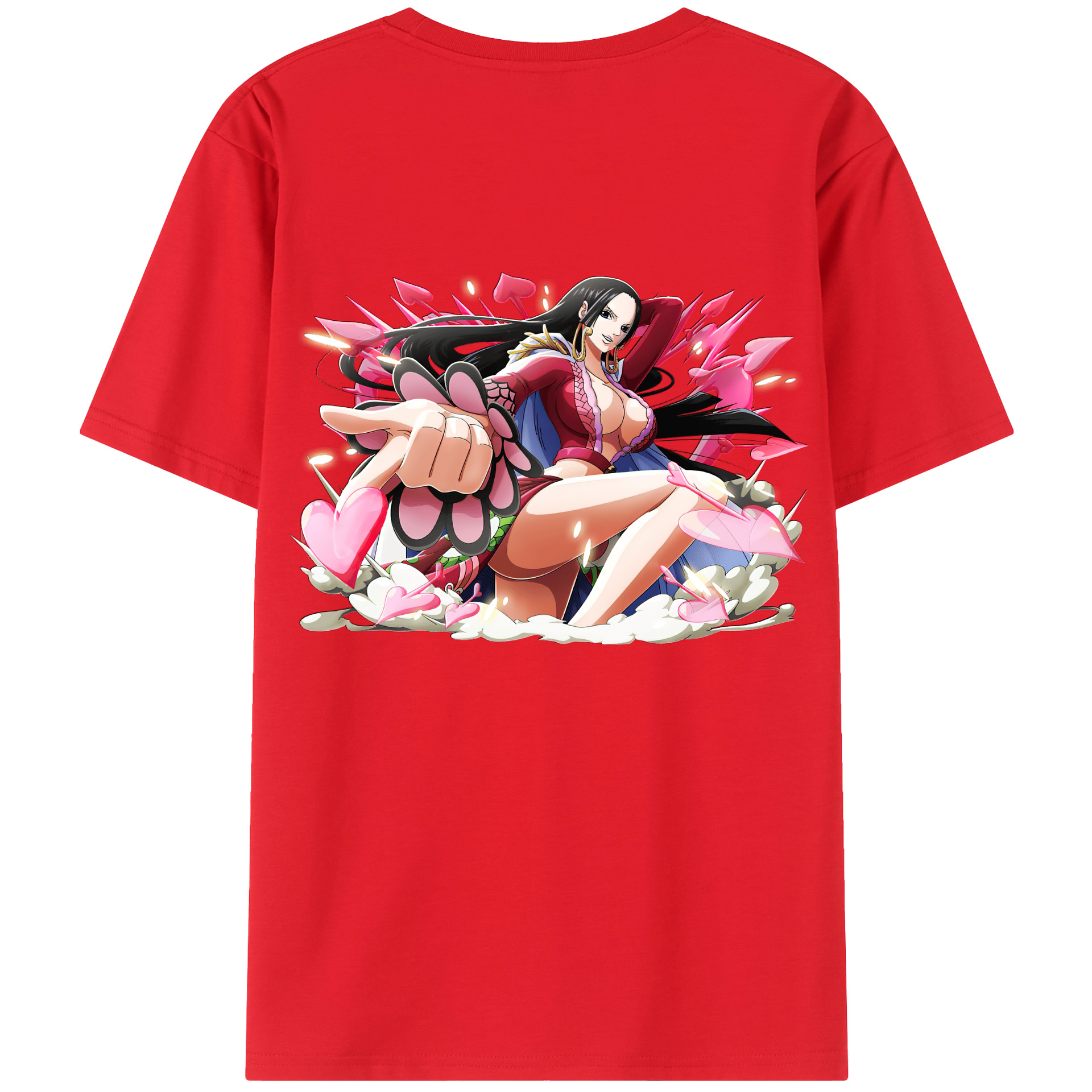 ワンピース ボア・ハンコック ONE PIECE Boa·Hancock 綿100％半袖Tシャツ（背面プリント）