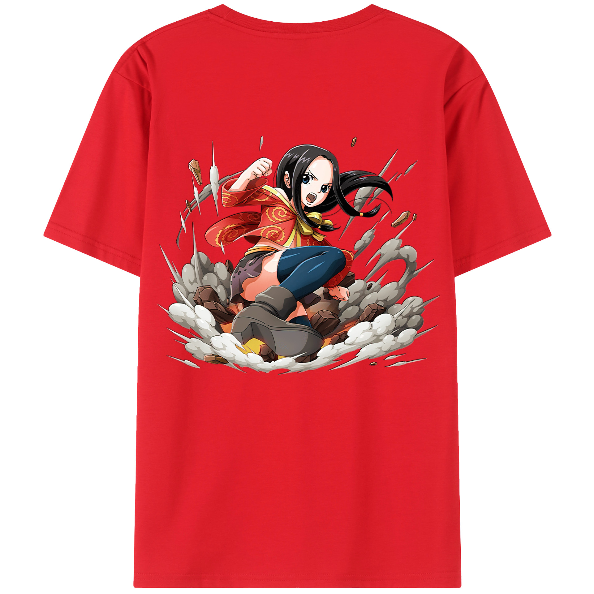 ワンピース ボア・ハンコック ONE PIECE Boa·Hancock 綿100％半袖Tシャツ（背面プリント）