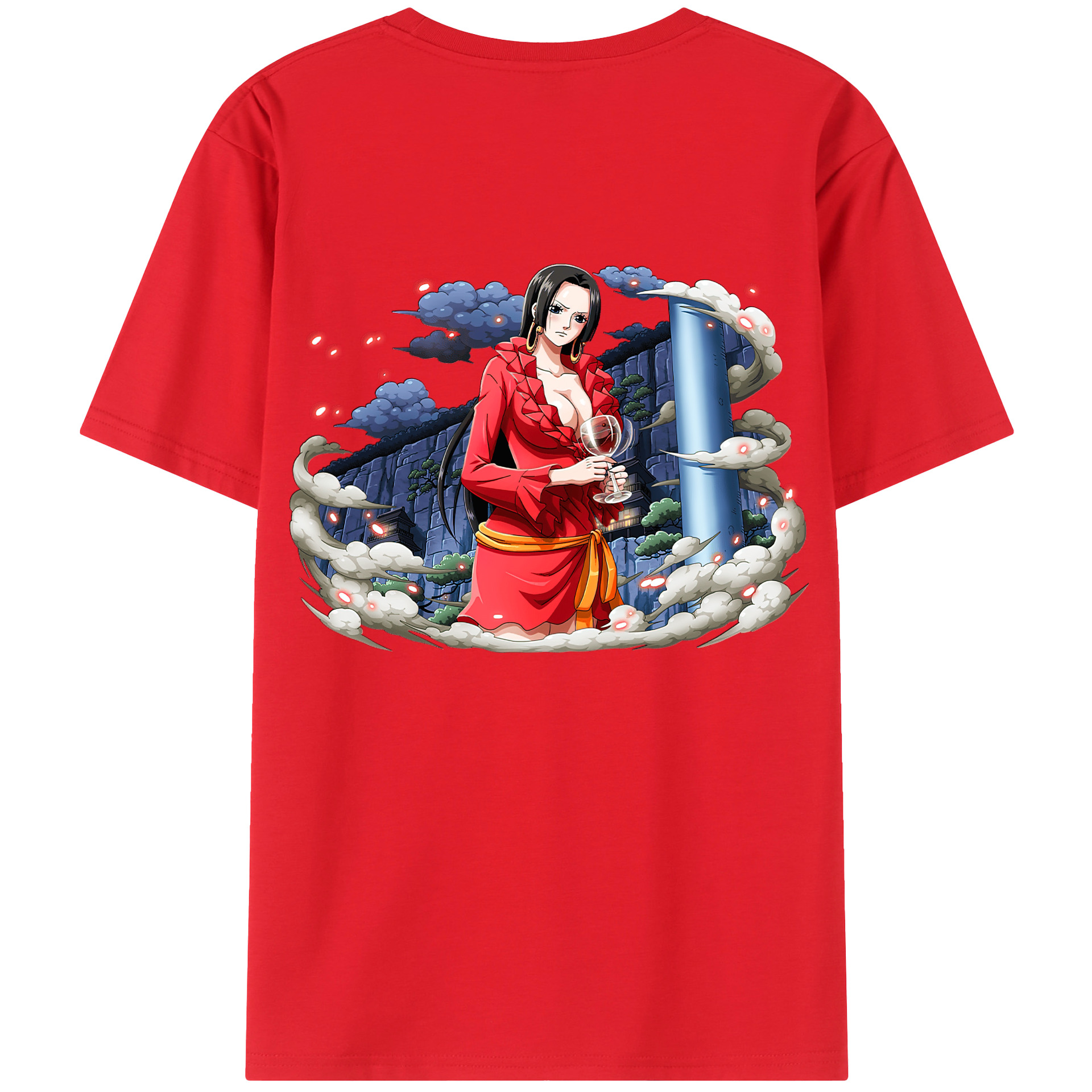 ワンピース ボア・ハンコック ONE PIECE Boa·Hancock 綿100％半袖Tシャツ（背面プリント）