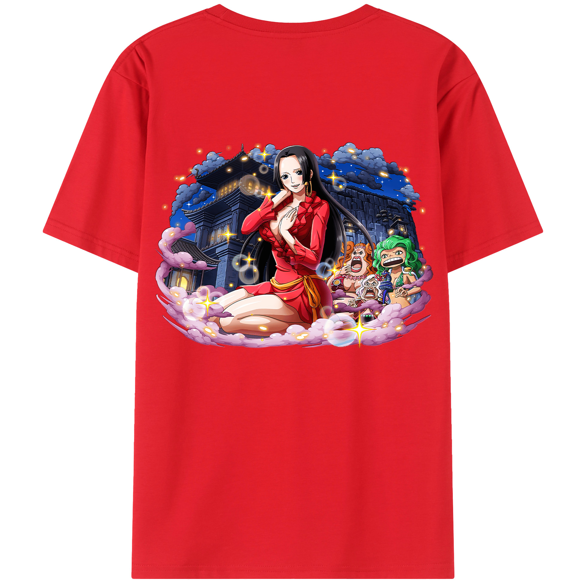 ワンピース ボア・ハンコック ONE PIECE Boa·Hancock 綿100％半袖Tシャツ（背面プリント）