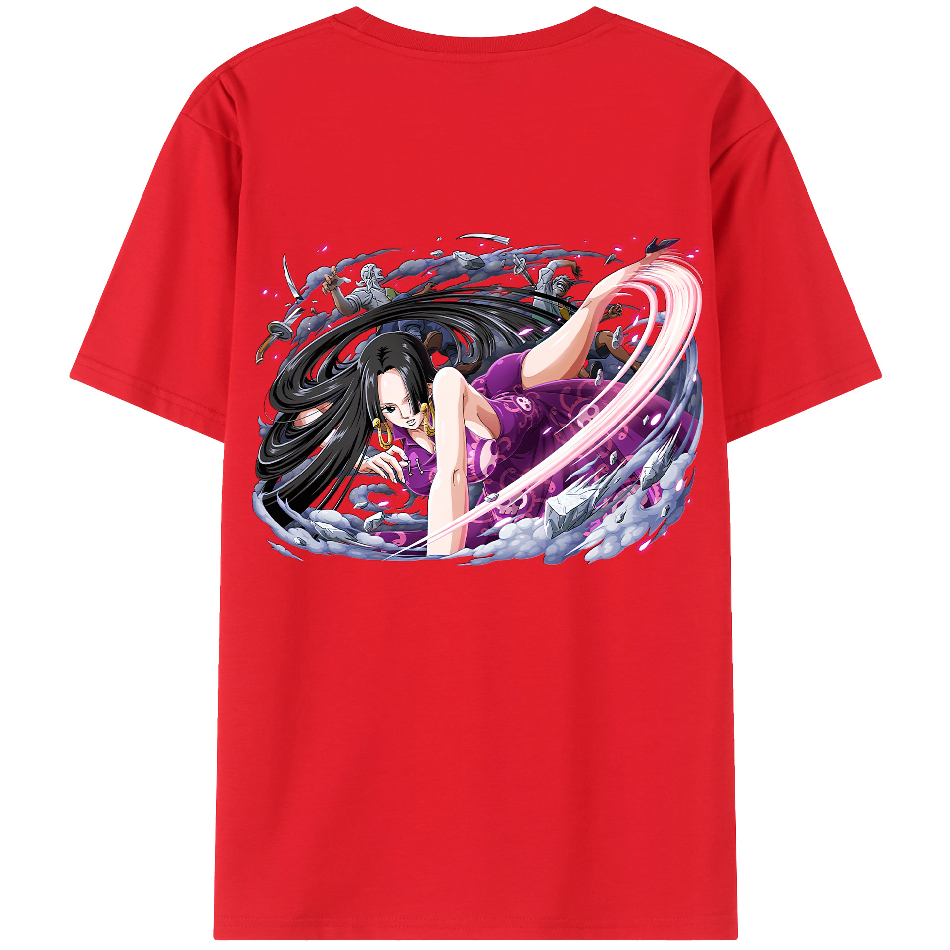 ワンピース ボア・ハンコック ONE PIECE Boa·Hancock 綿100％半袖Tシャツ（背面プリント）