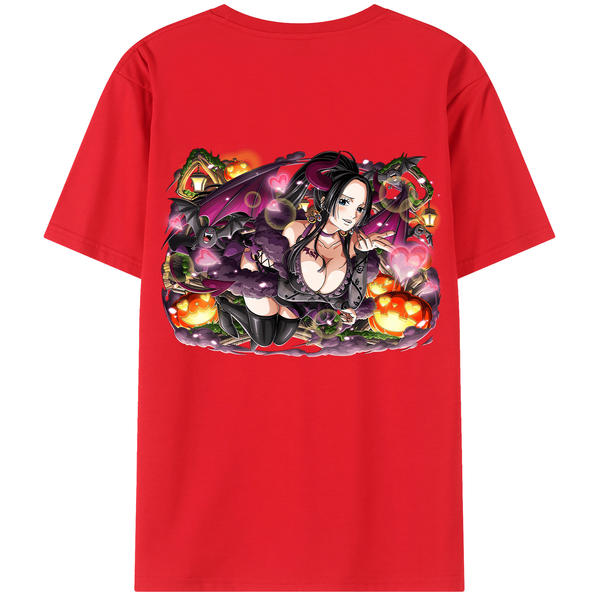ワンピース ボア・ハンコック ONE PIECE Boa·Hancock 綿100％半袖Tシャツ（背面プリント）