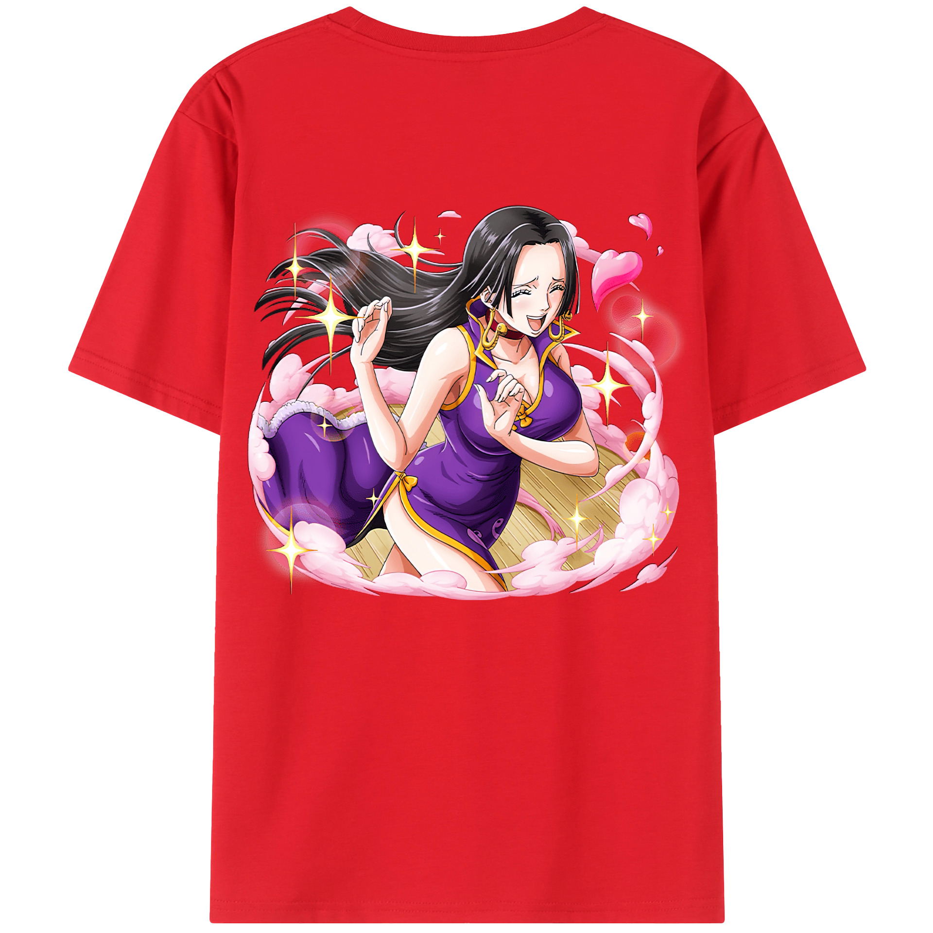 ワンピース ボア・ハンコック ONE PIECE Boa·Hancock 綿100％半袖Tシャツ（背面プリント）