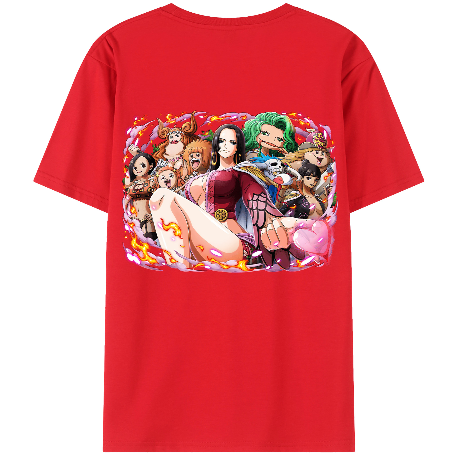 ワンピース ボア・ハンコック ONE PIECE Boa·Hancock 綿100％半袖Tシャツ（背面プリント）