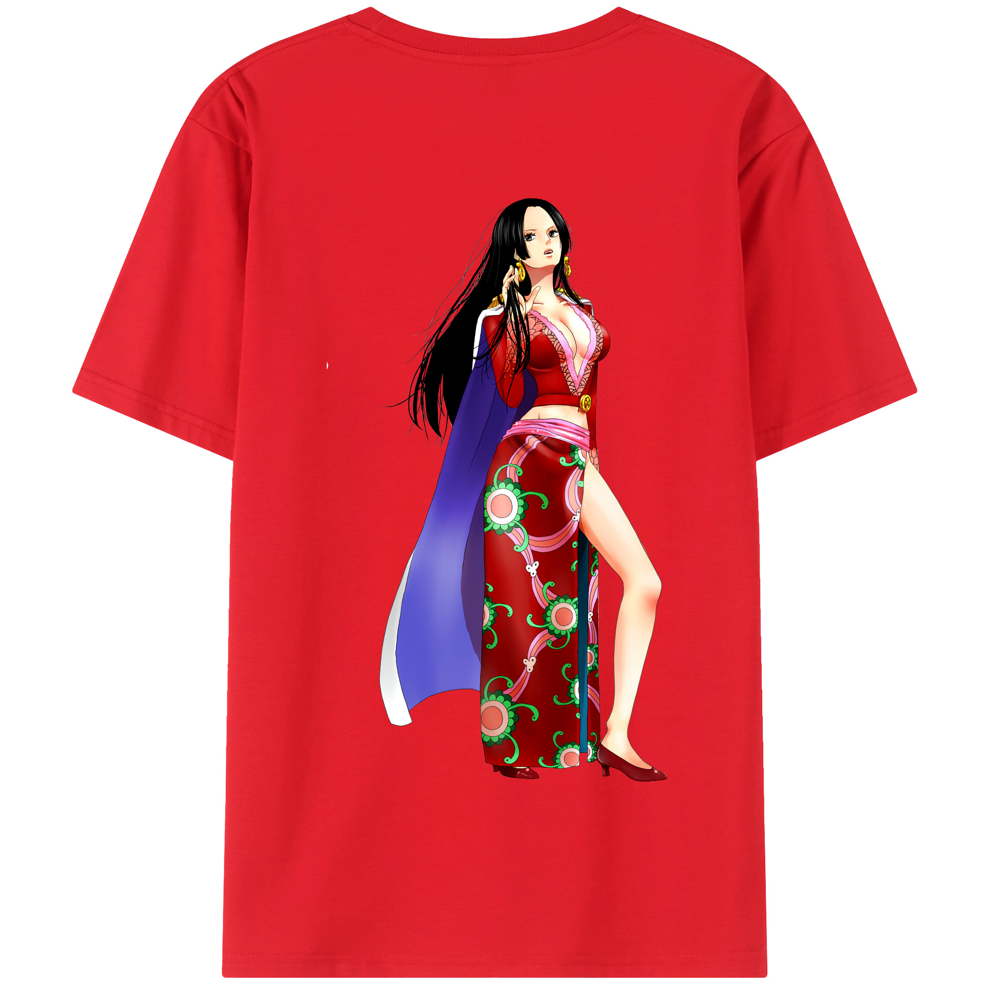 ワンピース ボア・ハンコック ONE PIECE Boa·Hancock 綿100％半袖Tシャツ（背面プリント）