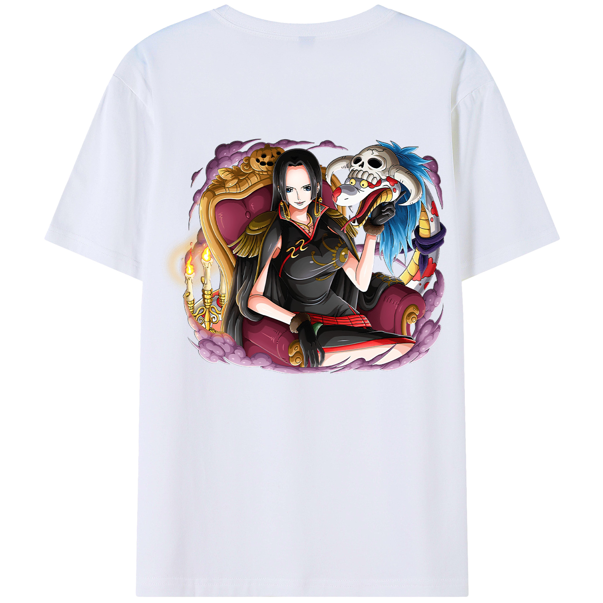 ワンピース ボア・ハンコック ONE PIECE Boa·Hancock 綿100％半袖Tシャツ（背面プリント）