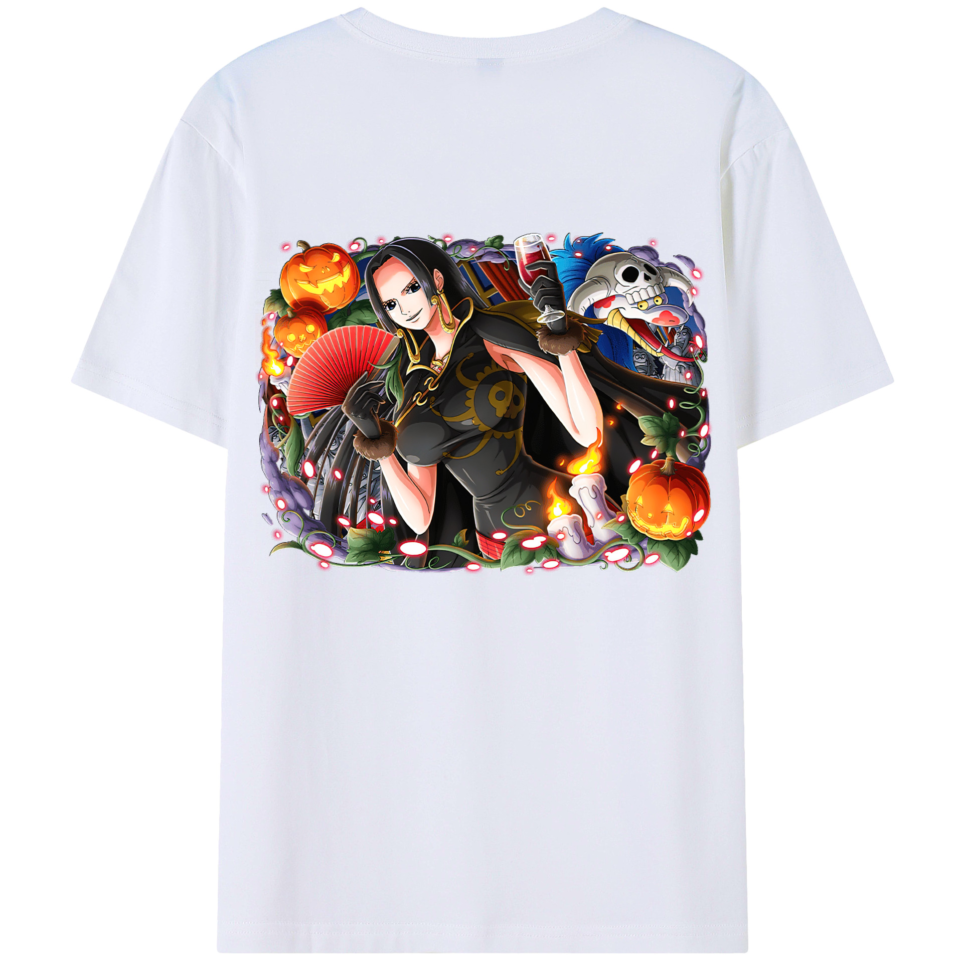 ワンピース ボア・ハンコック ONE PIECE Boa·Hancock 綿100％半袖Tシャツ（背面プリント）