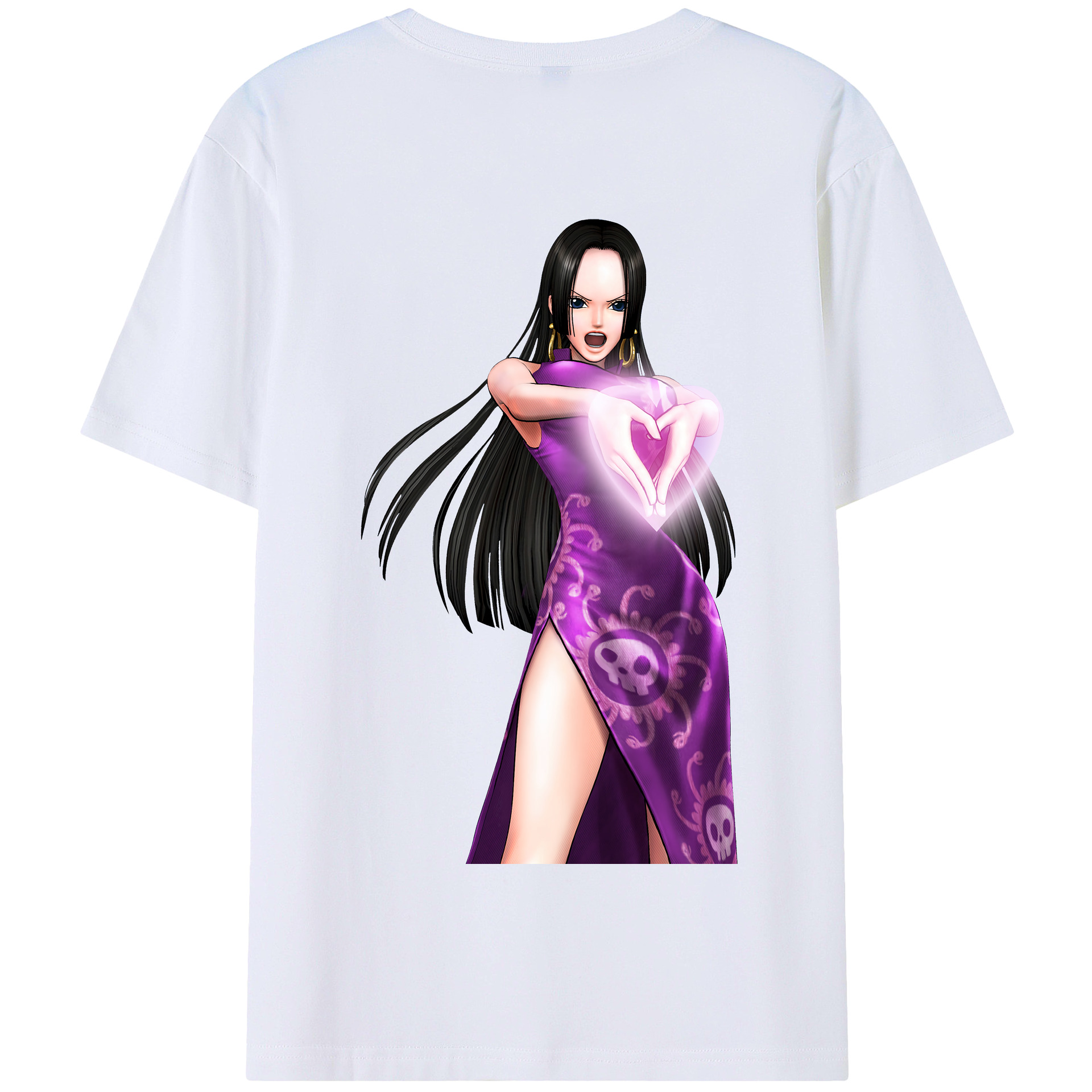 ワンピース ボア・ハンコック ONE PIECE Boa·Hancock 綿100％半袖Tシャツ（背面プリント）