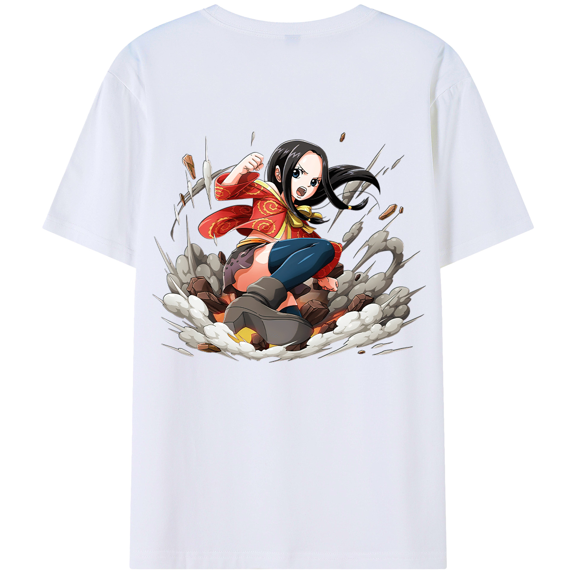 ワンピース ボア・ハンコック ONE PIECE Boa·Hancock 綿100％半袖Tシャツ（背面プリント）