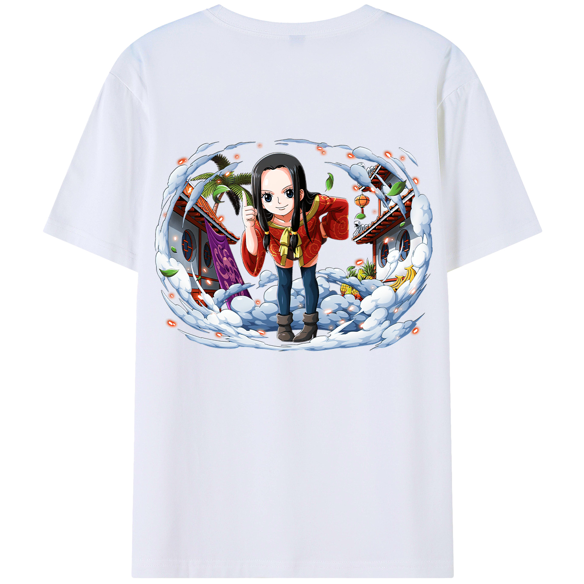 ワンピース ボア・ハンコック ONE PIECE Boa·Hancock 綿100％半袖Tシャツ（背面プリント）