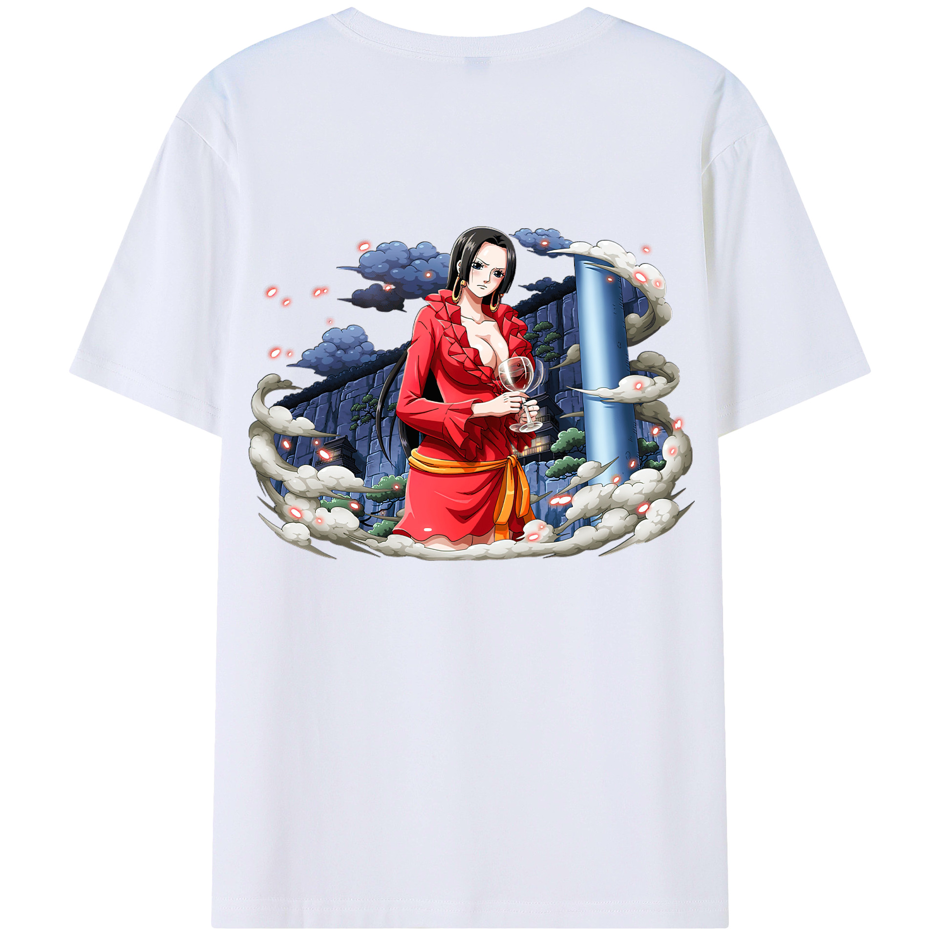 ワンピース ボア・ハンコック ONE PIECE Boa·Hancock 綿100％半袖Tシャツ（背面プリント）