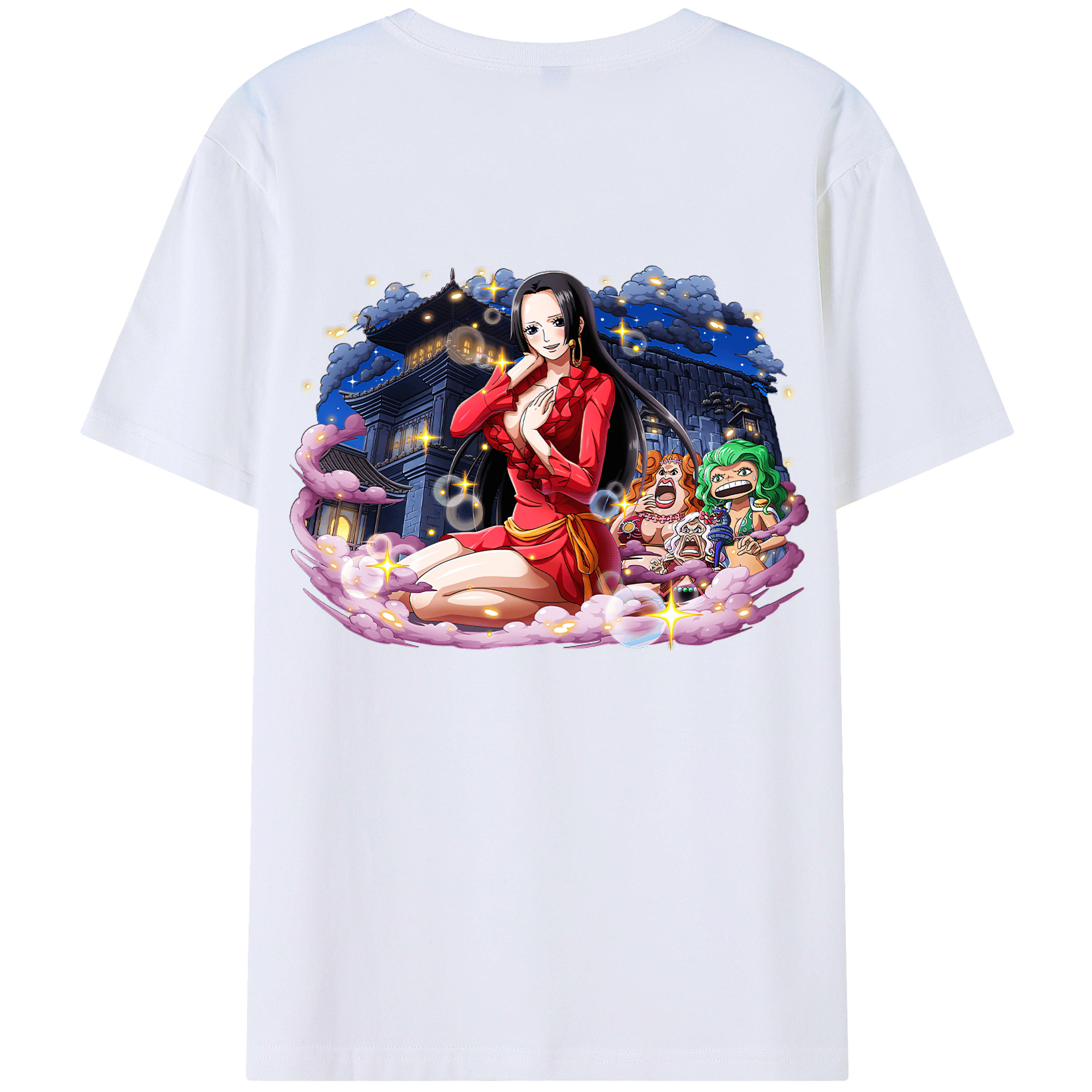 ワンピース ボア・ハンコック ONE PIECE Boa·Hancock 綿100％半袖Tシャツ（背面プリント）