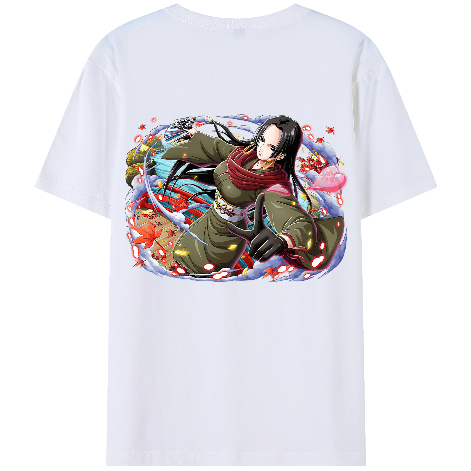 ワンピース ボア・ハンコック ONE PIECE Boa·Hancock 綿100％半袖Tシャツ（背面プリント）