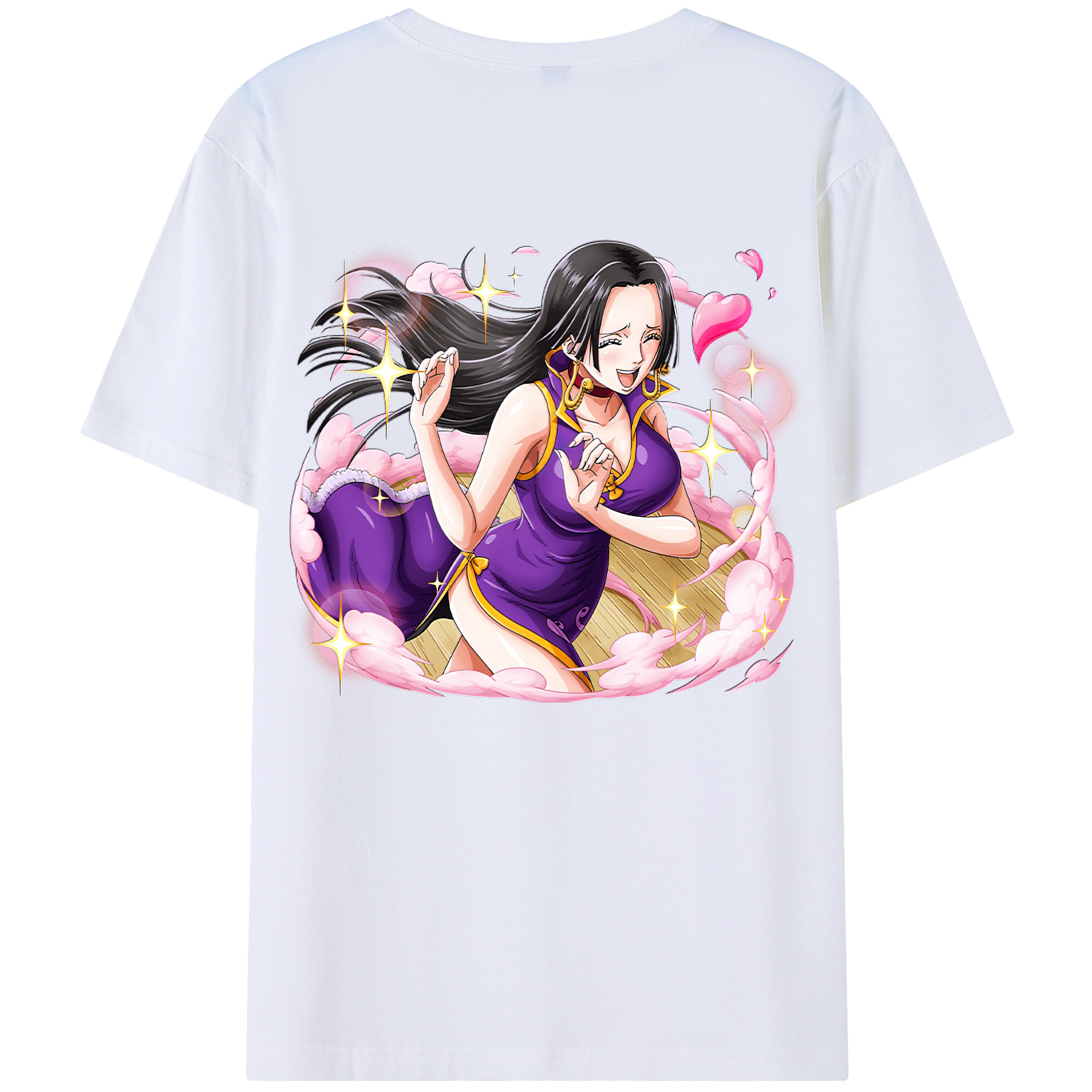 ワンピース ボア・ハンコック ONE PIECE Boa·Hancock 綿100％半袖Tシャツ（背面プリント）