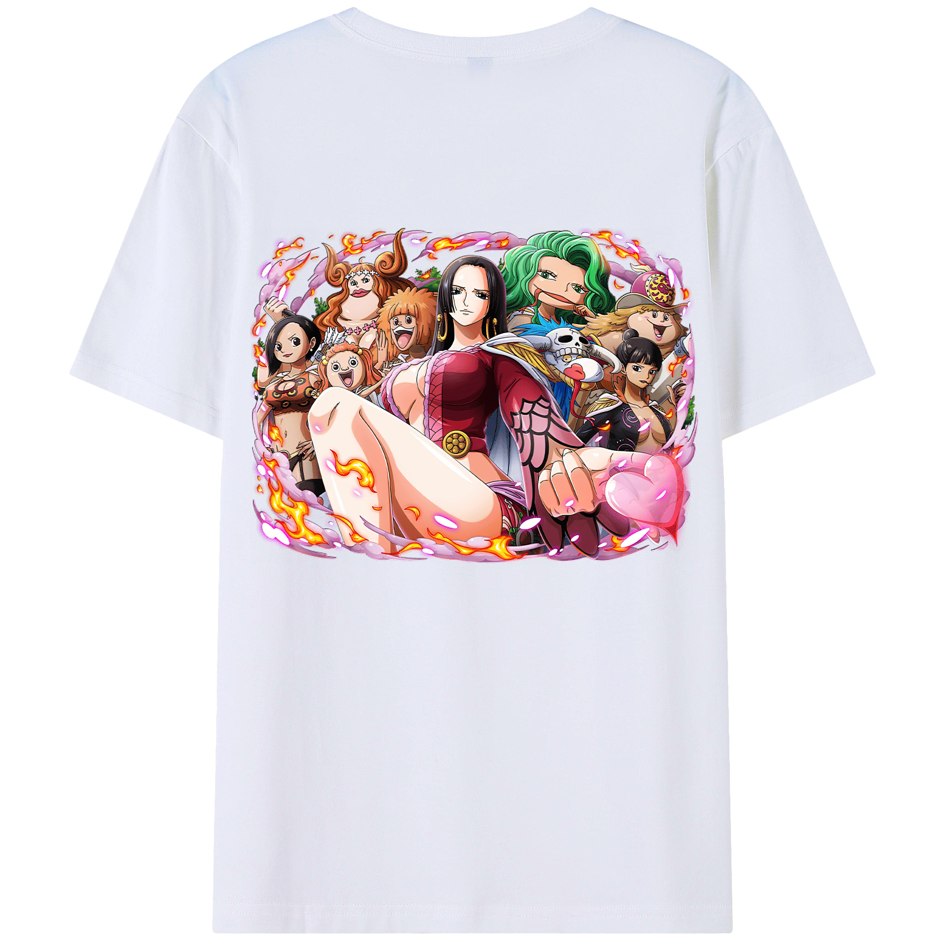 ワンピース ボア・ハンコック ONE PIECE Boa·Hancock 綿100％半袖Tシャツ（背面プリント）