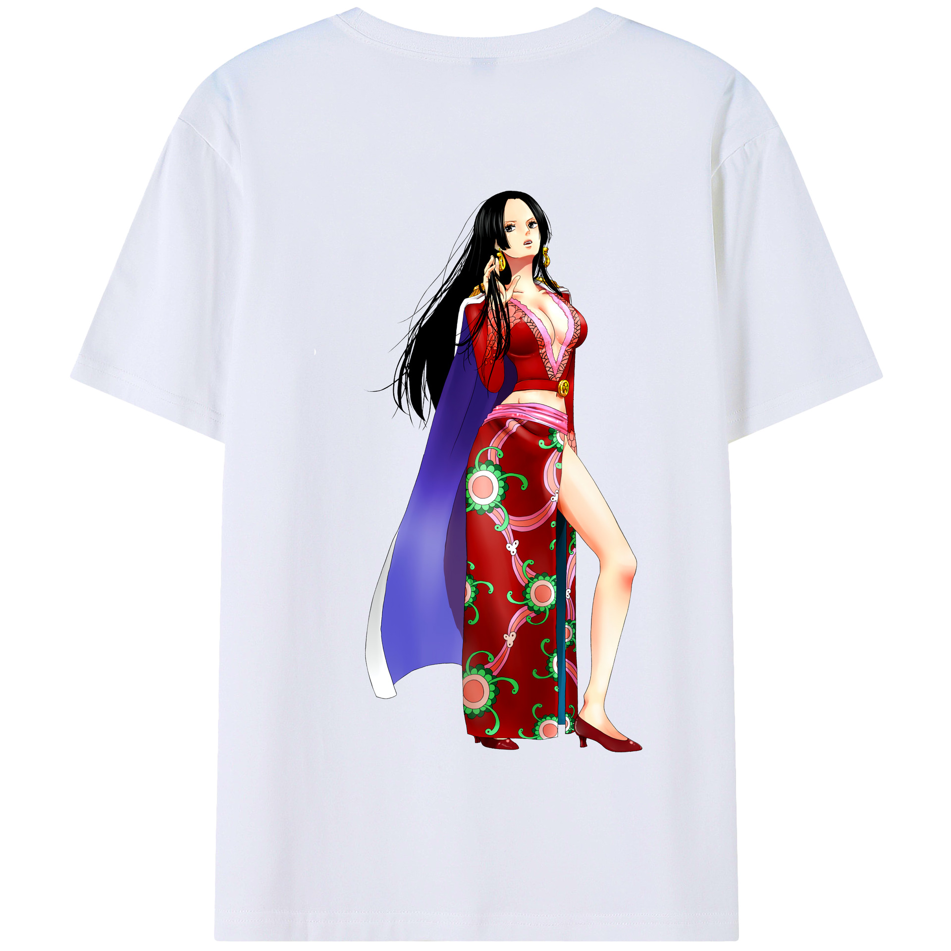 ワンピース ボア・ハンコック ONE PIECE Boa·Hancock 綿100％半袖Tシャツ（背面プリント）