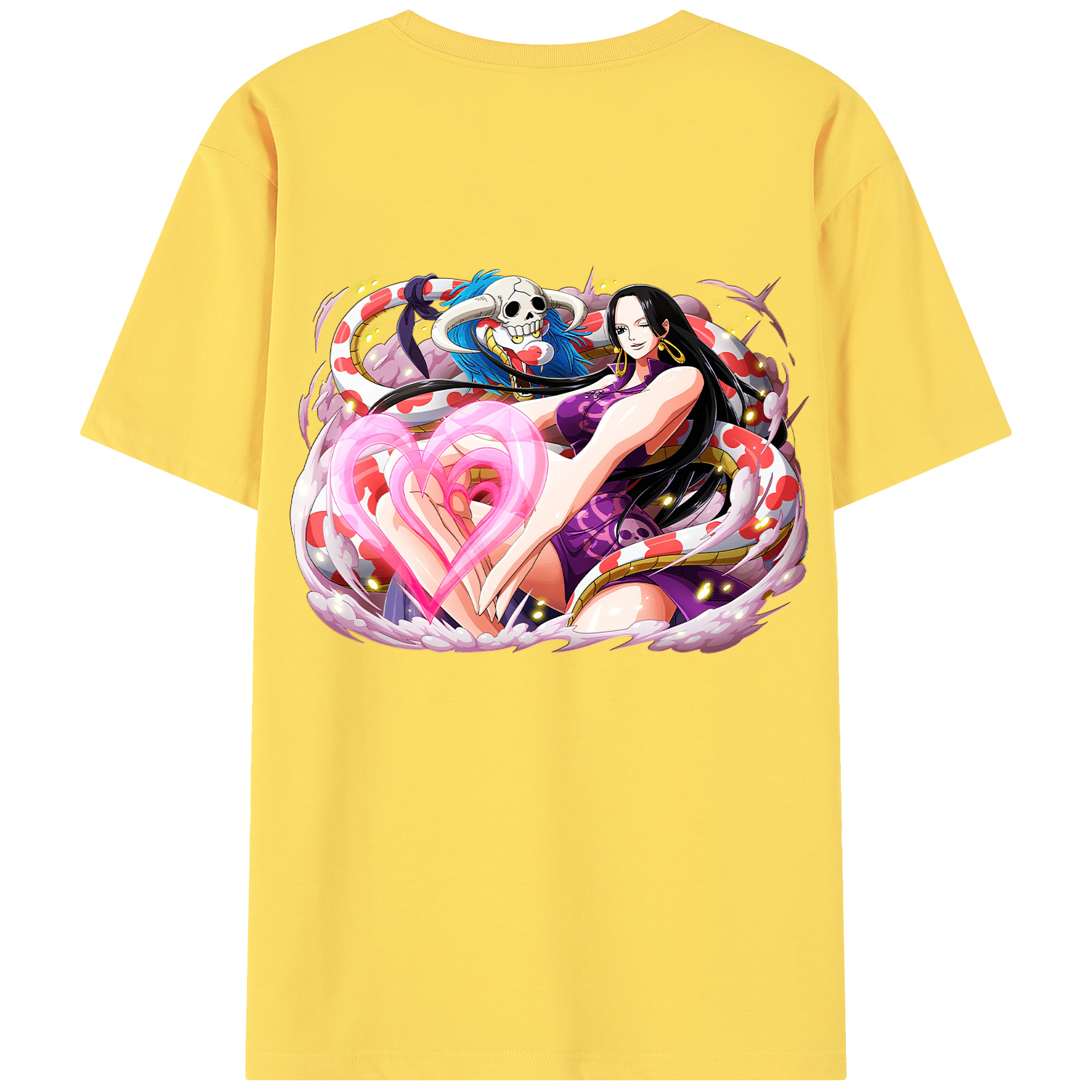 ワンピース ボア・ハンコック ONE PIECE Boa·Hancock 綿100％半袖Tシャツ（背面プリント）