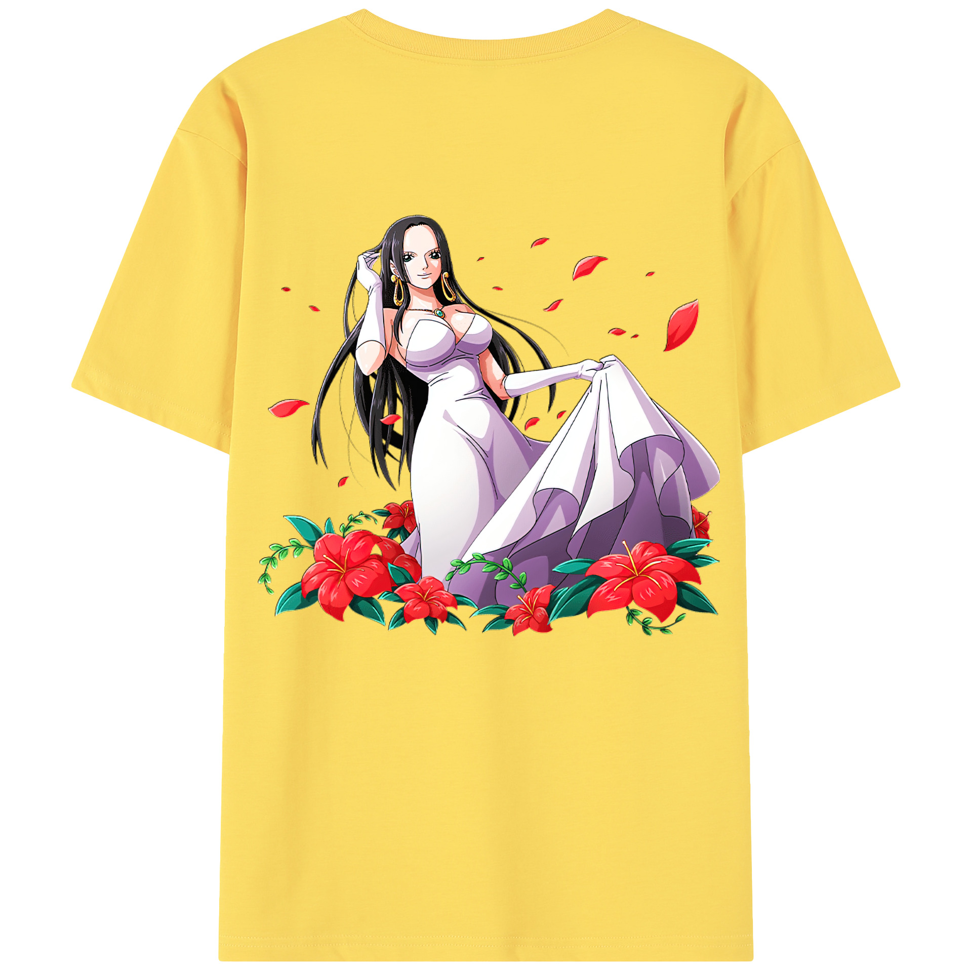 ワンピース ボア・ハンコック ONE PIECE Boa·Hancock 綿100％半袖Tシャツ（背面プリント）