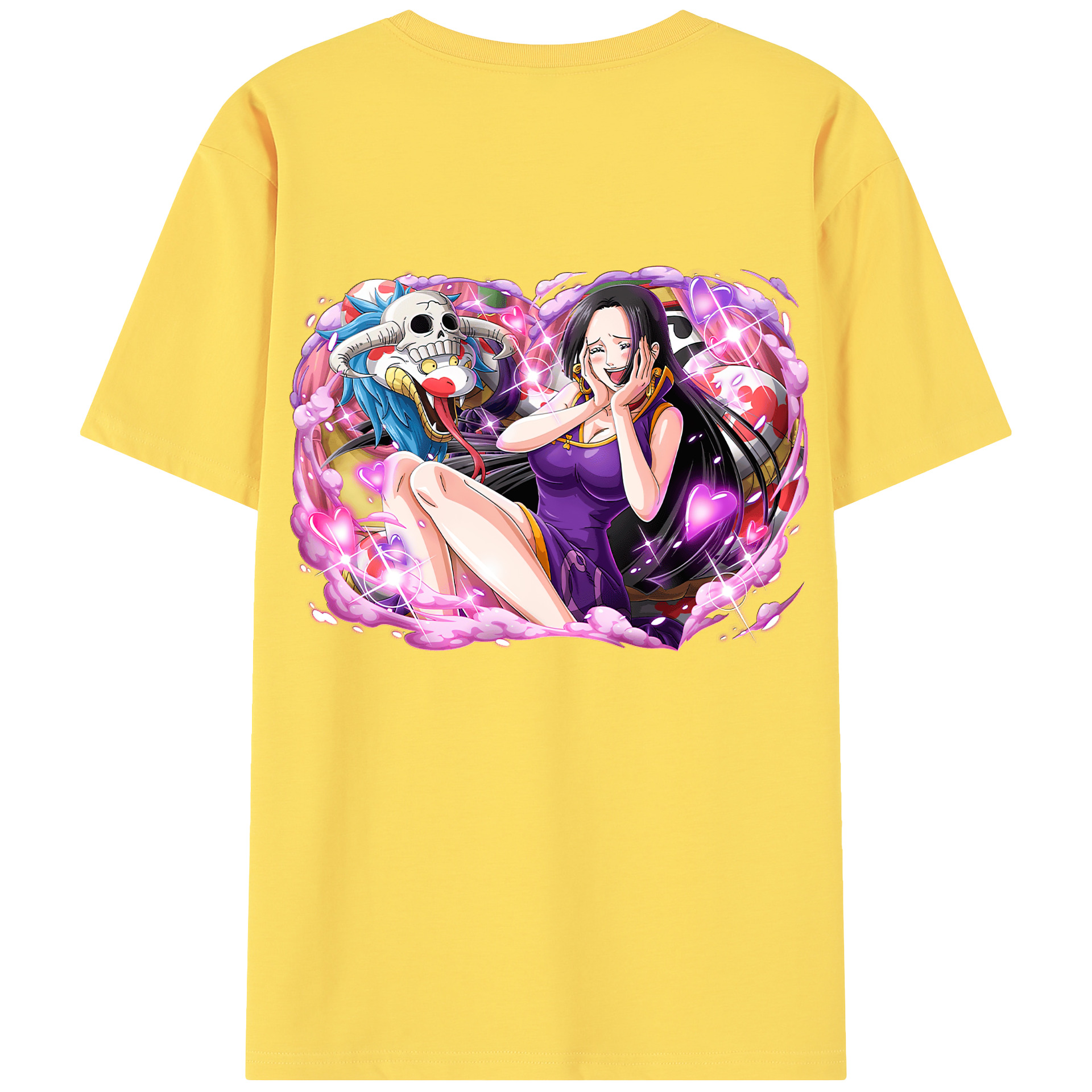 ワンピース ボア・ハンコック ONE PIECE Boa·Hancock 綿100％半袖Tシャツ（背面プリント）