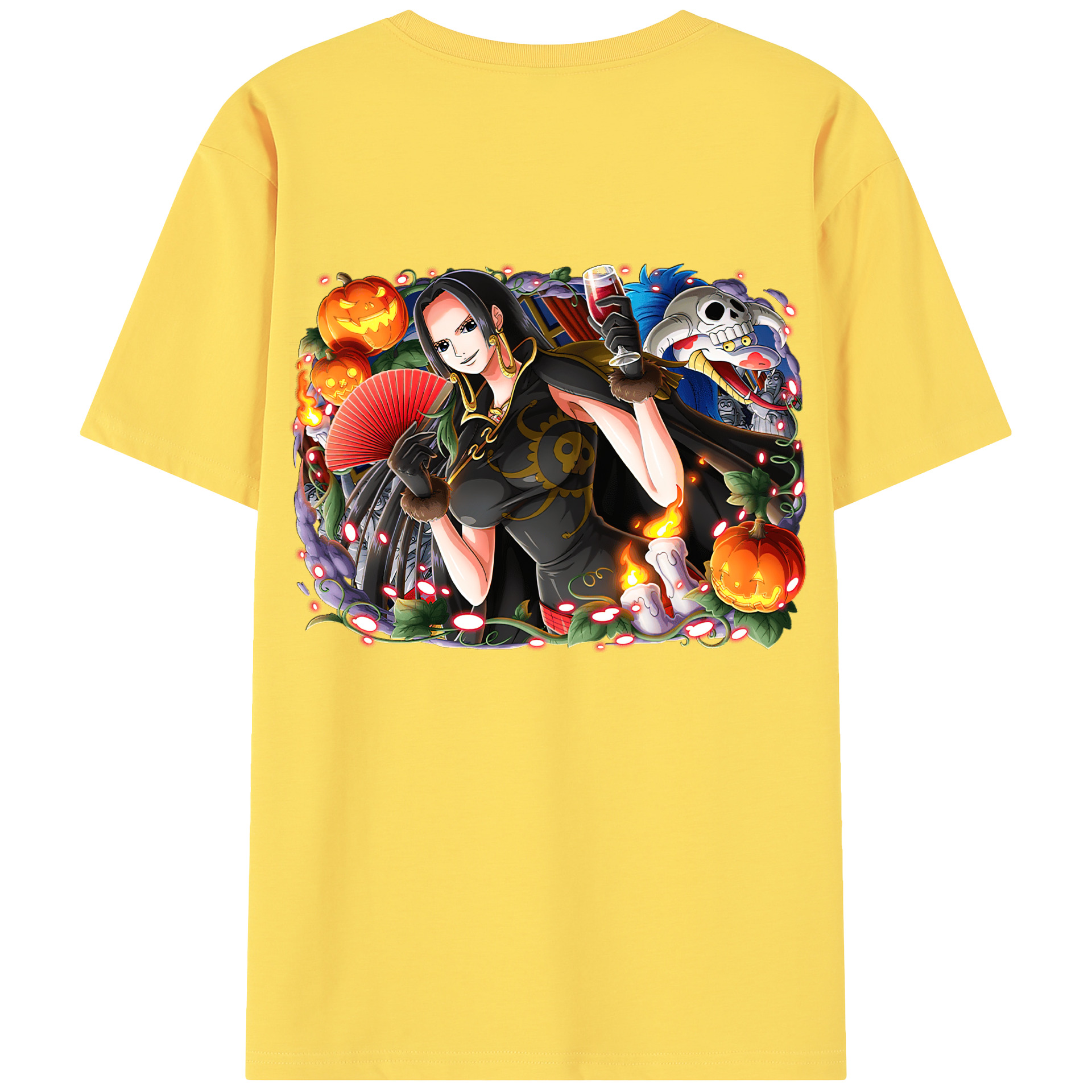 ワンピース ボア・ハンコック ONE PIECE Boa·Hancock 綿100％半袖Tシャツ（背面プリント）