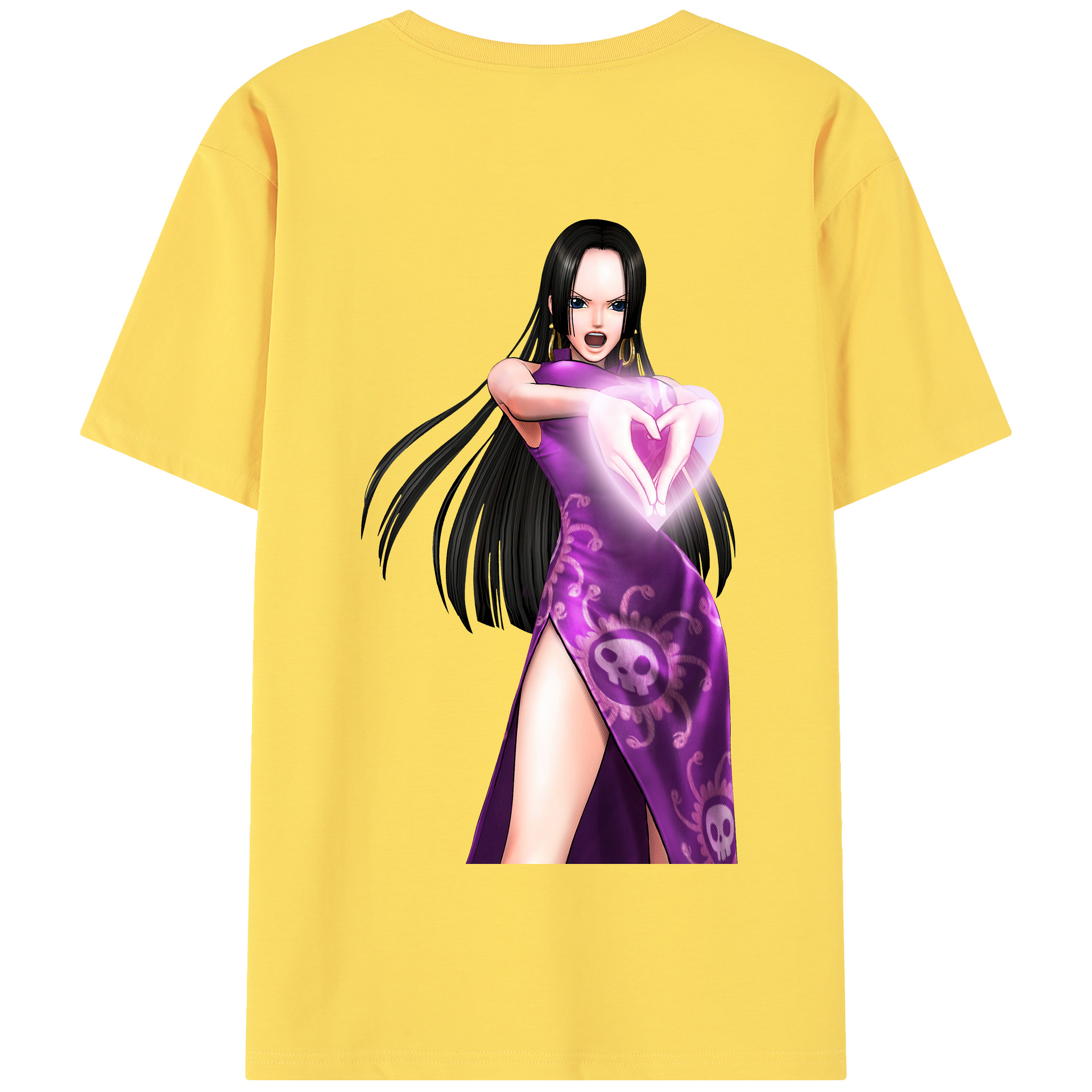 ワンピース ボア・ハンコック ONE PIECE Boa·Hancock 綿100％半袖Tシャツ（背面プリント）
