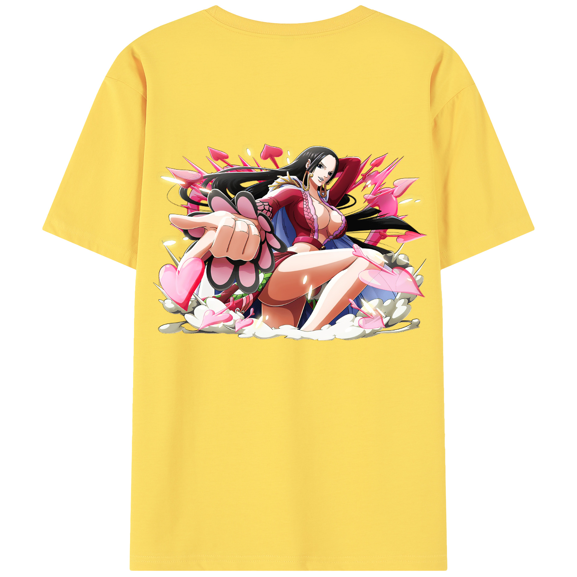 ワンピース ボア・ハンコック ONE PIECE Boa·Hancock 綿100％半袖Tシャツ（背面プリント）
