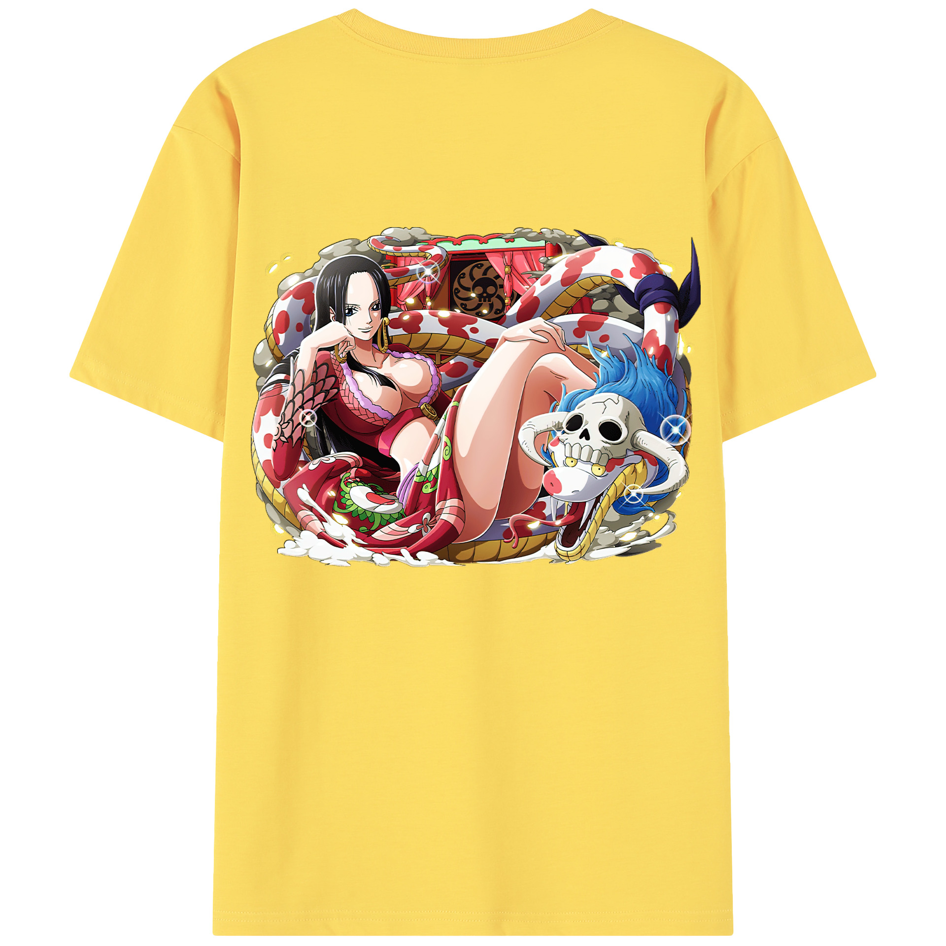 ワンピース ボア・ハンコック ONE PIECE Boa·Hancock 綿100％半袖Tシャツ（背面プリント）