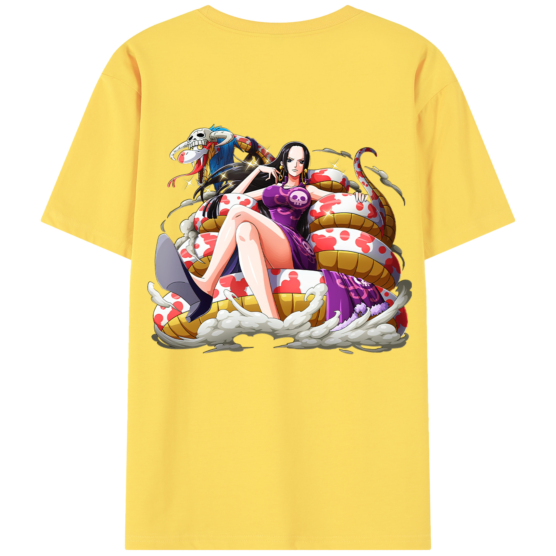 ワンピース ボア・ハンコック ONE PIECE Boa·Hancock 綿100％半袖Tシャツ（背面プリント）
