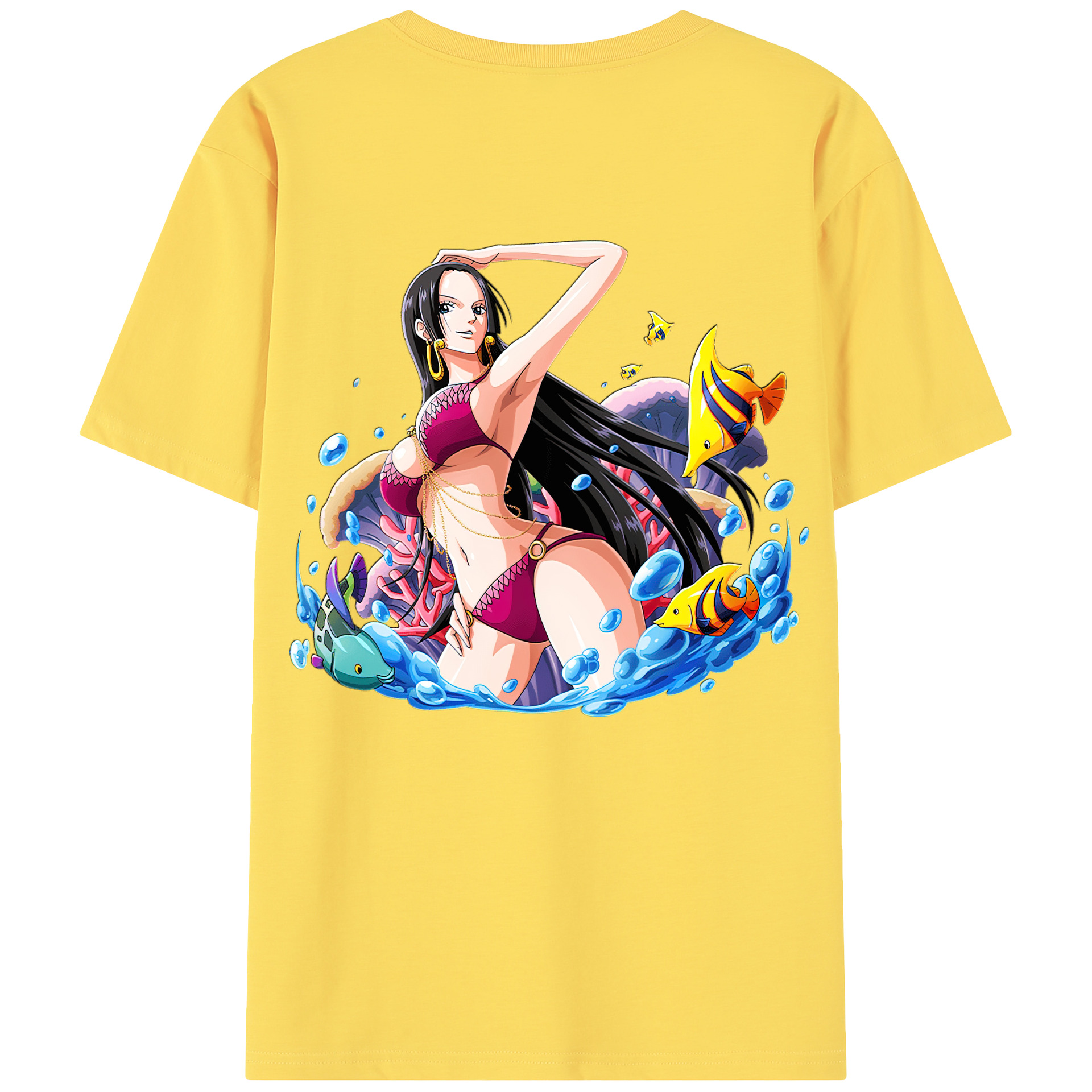 ワンピース ボア・ハンコック ONE PIECE Boa·Hancock 綿100％半袖Tシャツ（背面プリント）