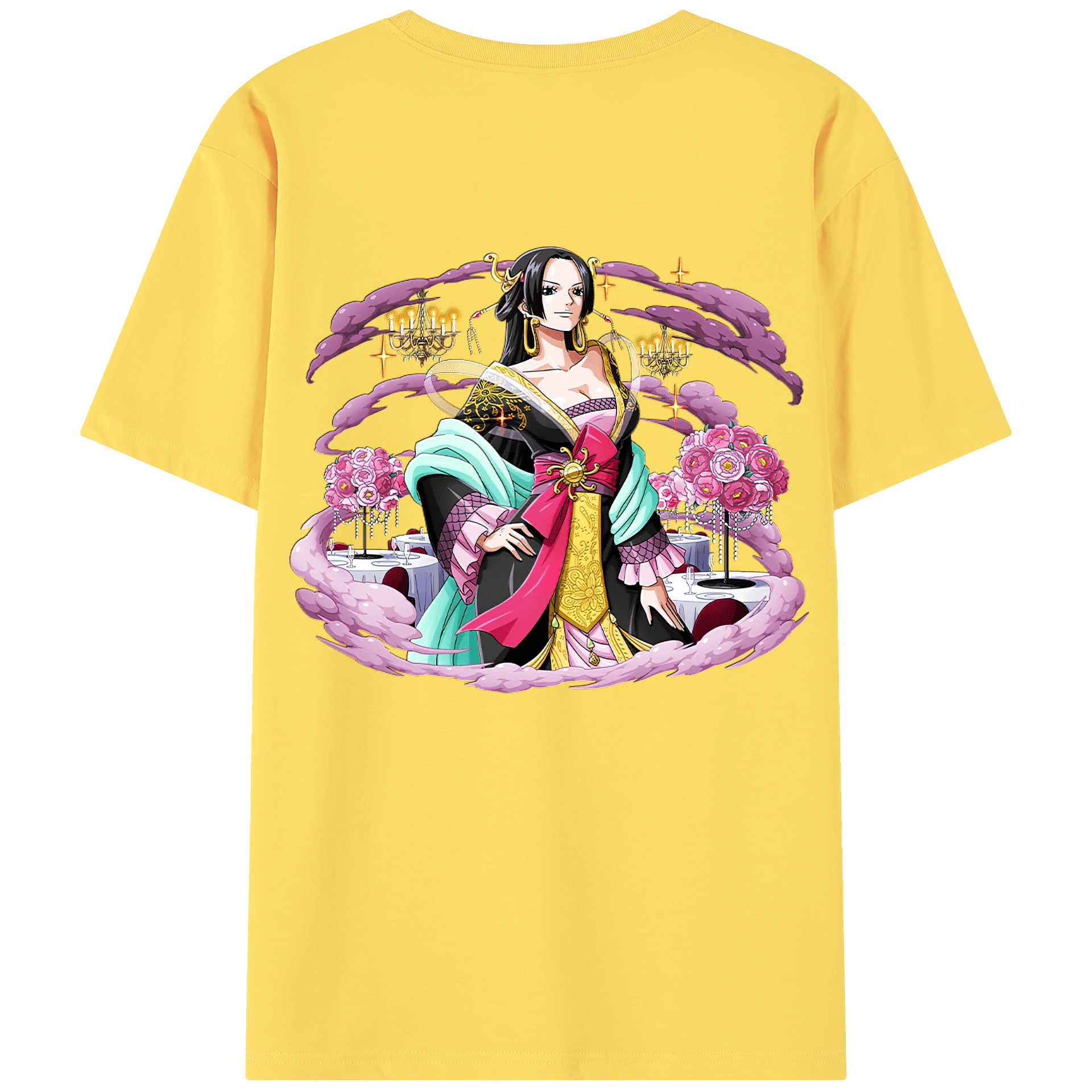 ワンピース ボア・ハンコック ONE PIECE Boa·Hancock 綿100％半袖Tシャツ（背面プリント）