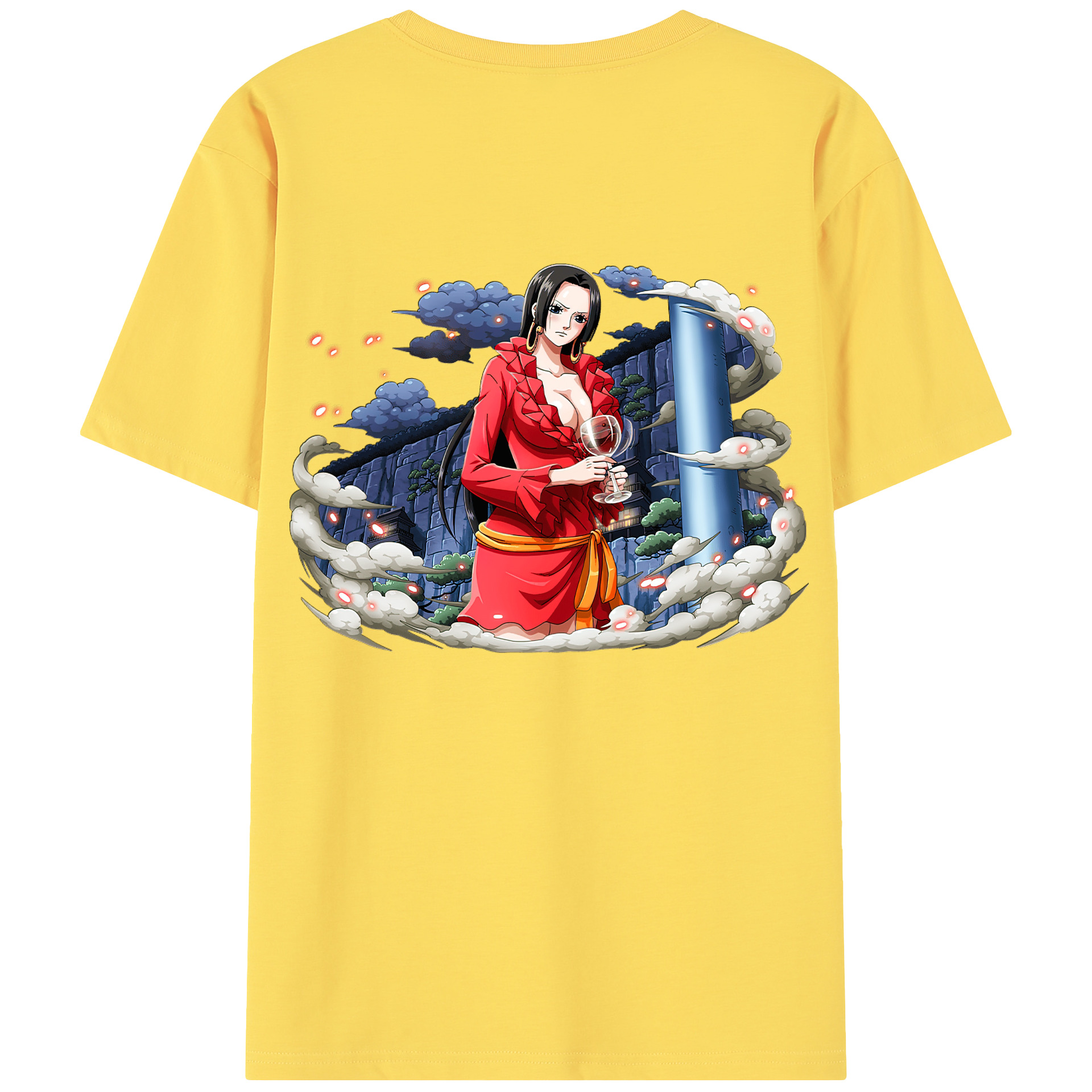 ワンピース ボア・ハンコック ONE PIECE Boa·Hancock 綿100％半袖Tシャツ（背面プリント）