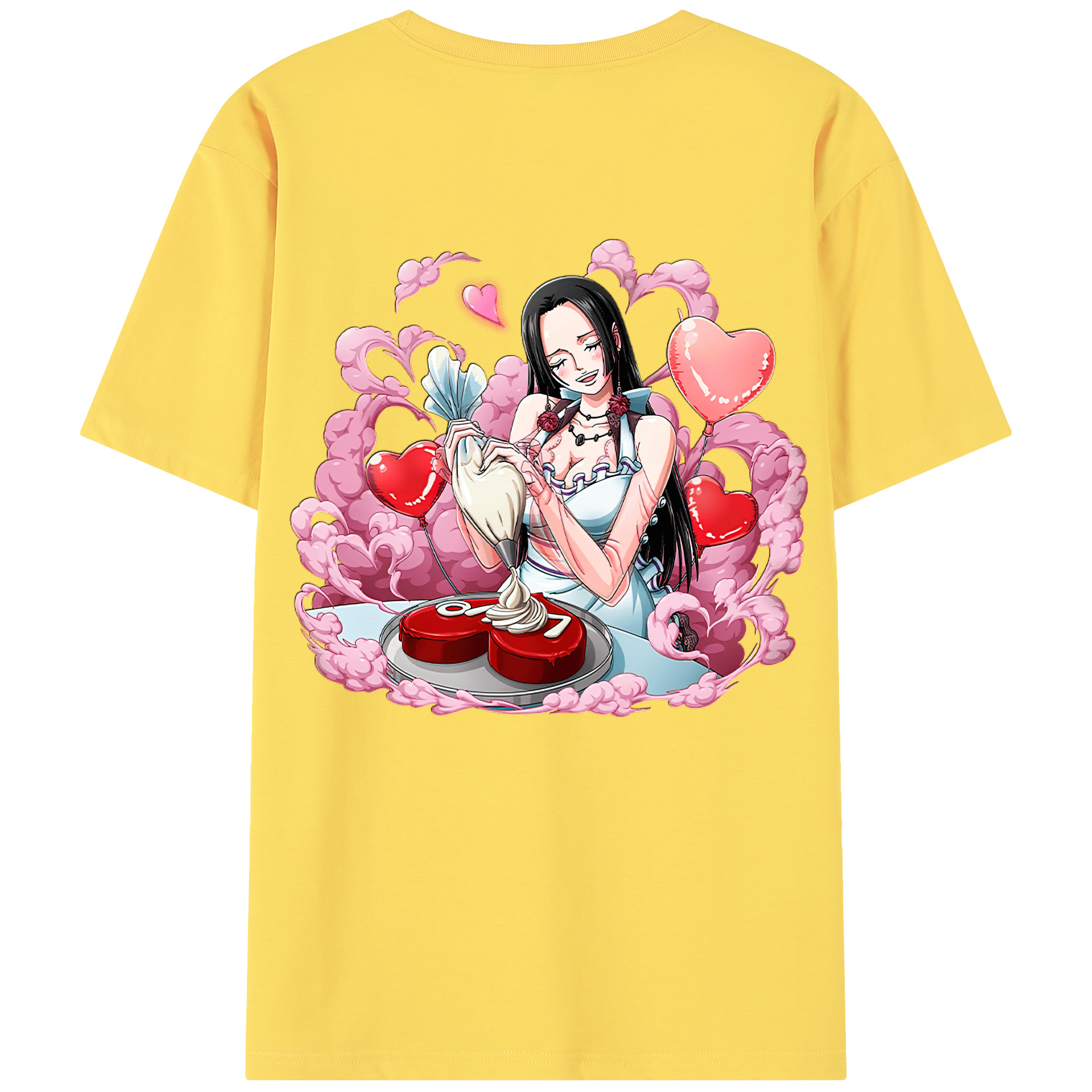 ワンピース ボア・ハンコック ONE PIECE Boa·Hancock 綿100％半袖Tシャツ（背面プリント）