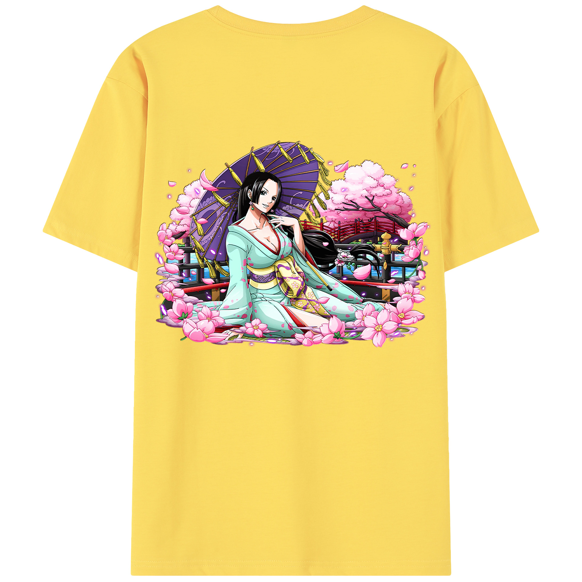 ワンピース ボア・ハンコック ONE PIECE Boa·Hancock 綿100％半袖Tシャツ（背面プリント）