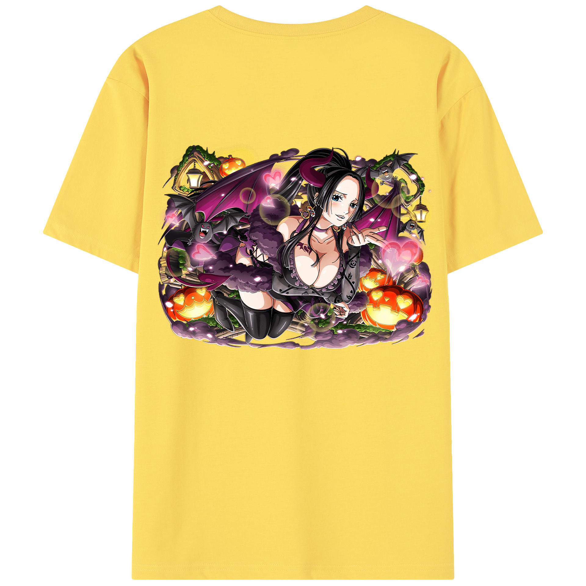 ワンピース ボア・ハンコック ONE PIECE Boa·Hancock 綿100％半袖Tシャツ（背面プリント）