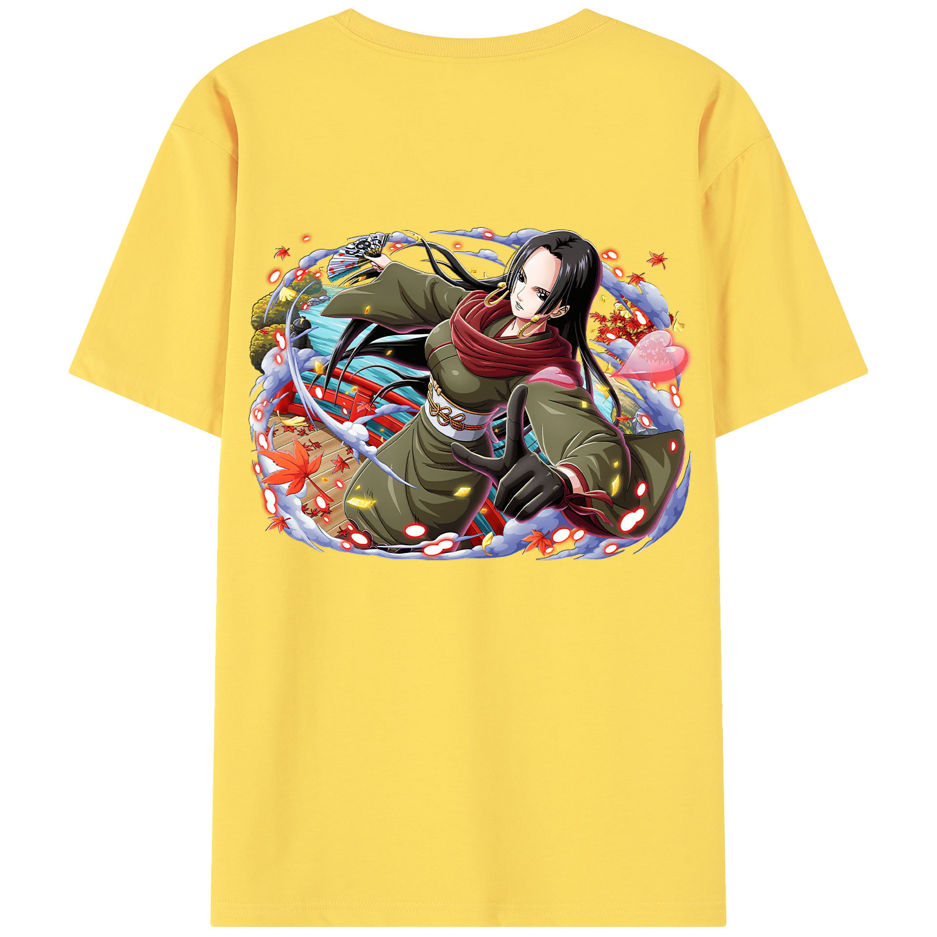 ワンピース ボア・ハンコック ONE PIECE Boa·Hancock 綿100％半袖Tシャツ（背面プリント）