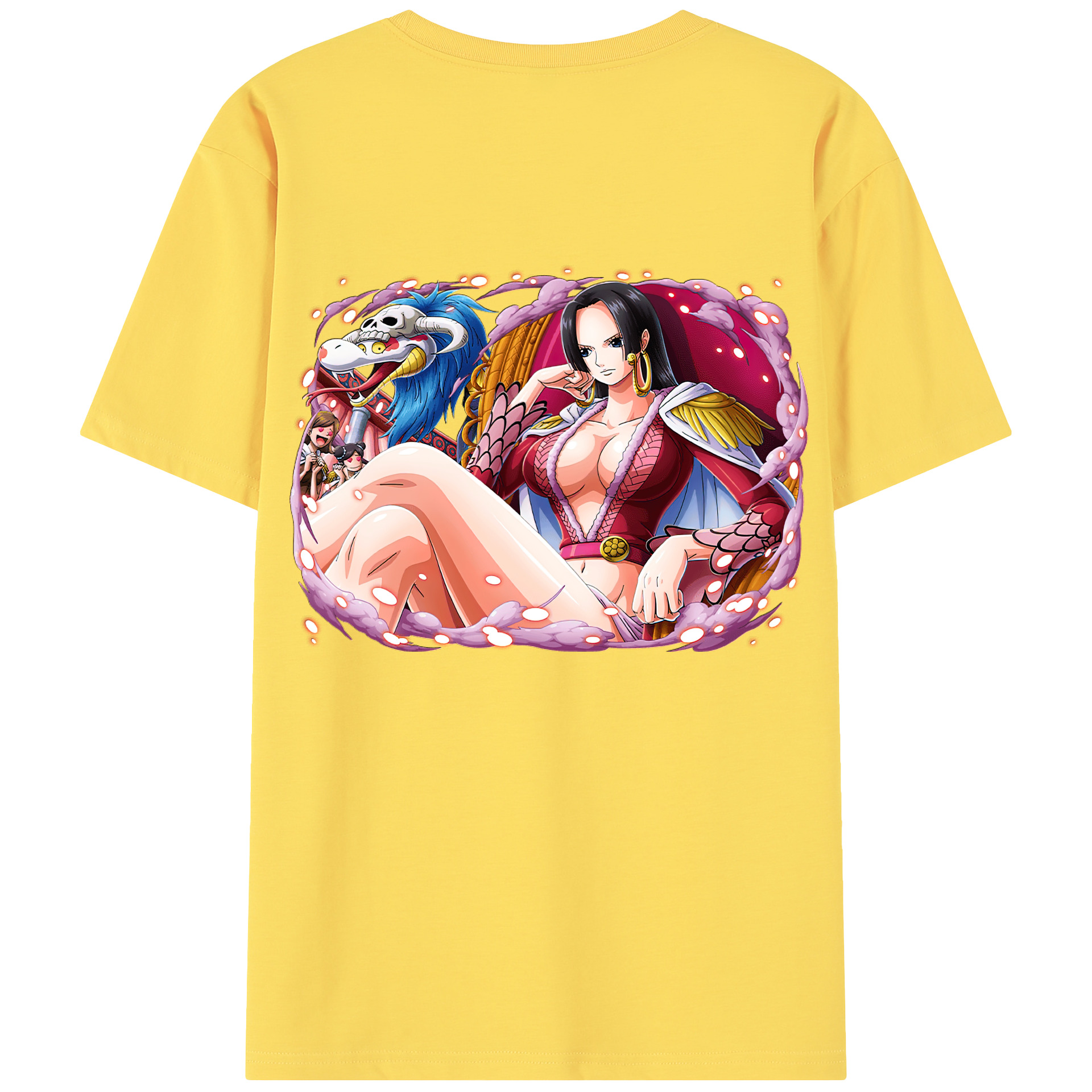 ワンピース ボア・ハンコック ONE PIECE Boa·Hancock 綿100％半袖Tシャツ（背面プリント）