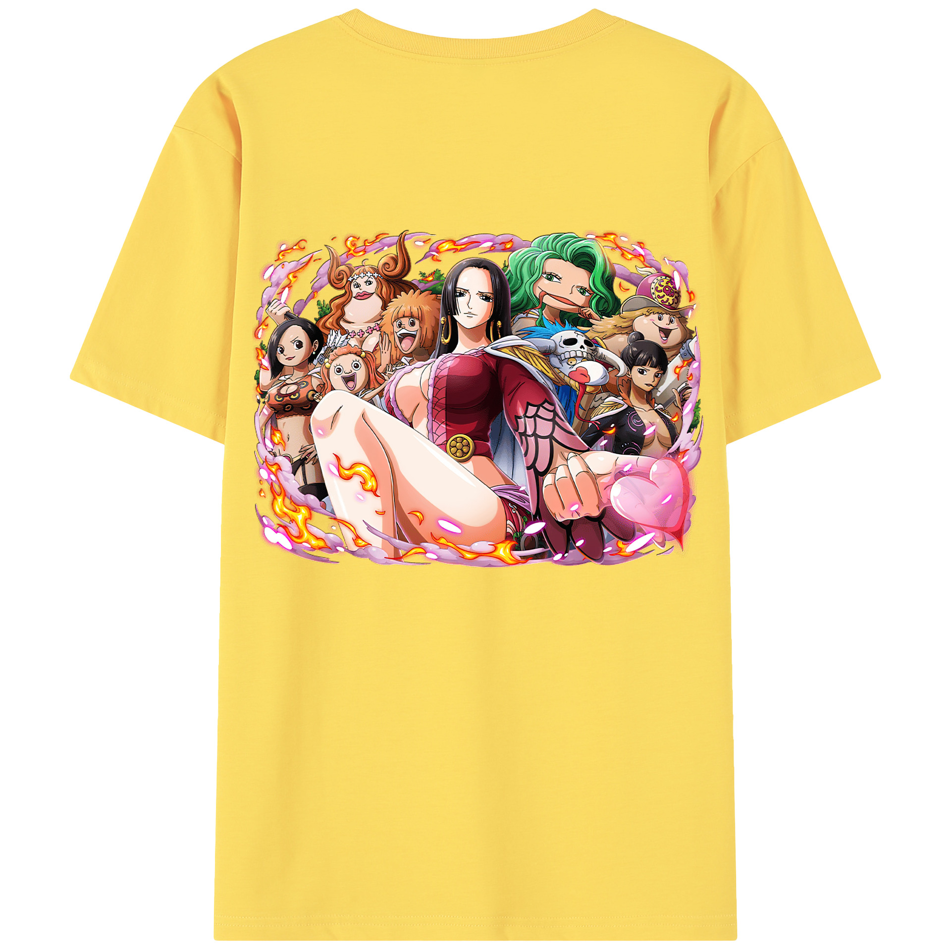 ワンピース ボア・ハンコック ONE PIECE Boa·Hancock 綿100％半袖Tシャツ（背面プリント）