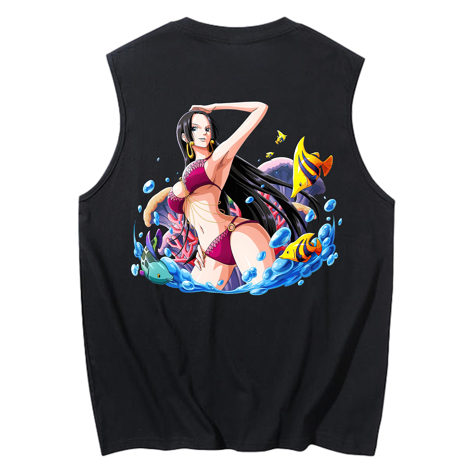 ワンピース ボア・ハンコック ONE PIECE Boa·Hancock コットン100％タンクトップ（背面プリント）