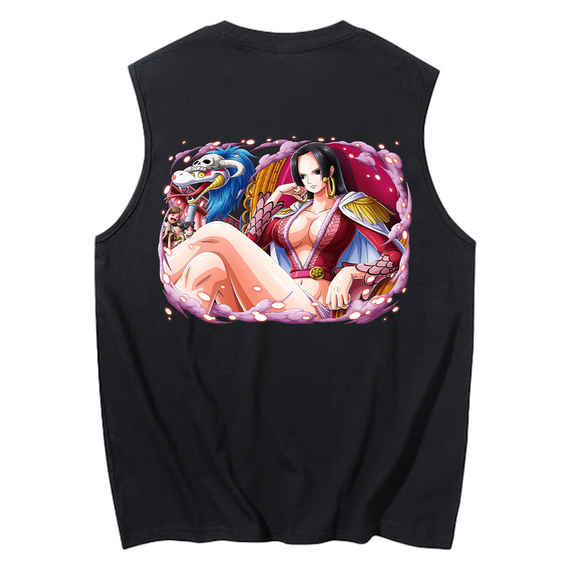 ワンピース ボア・ハンコック ONE PIECE Boa·Hancock コットン100％タンクトップ（背面プリント）